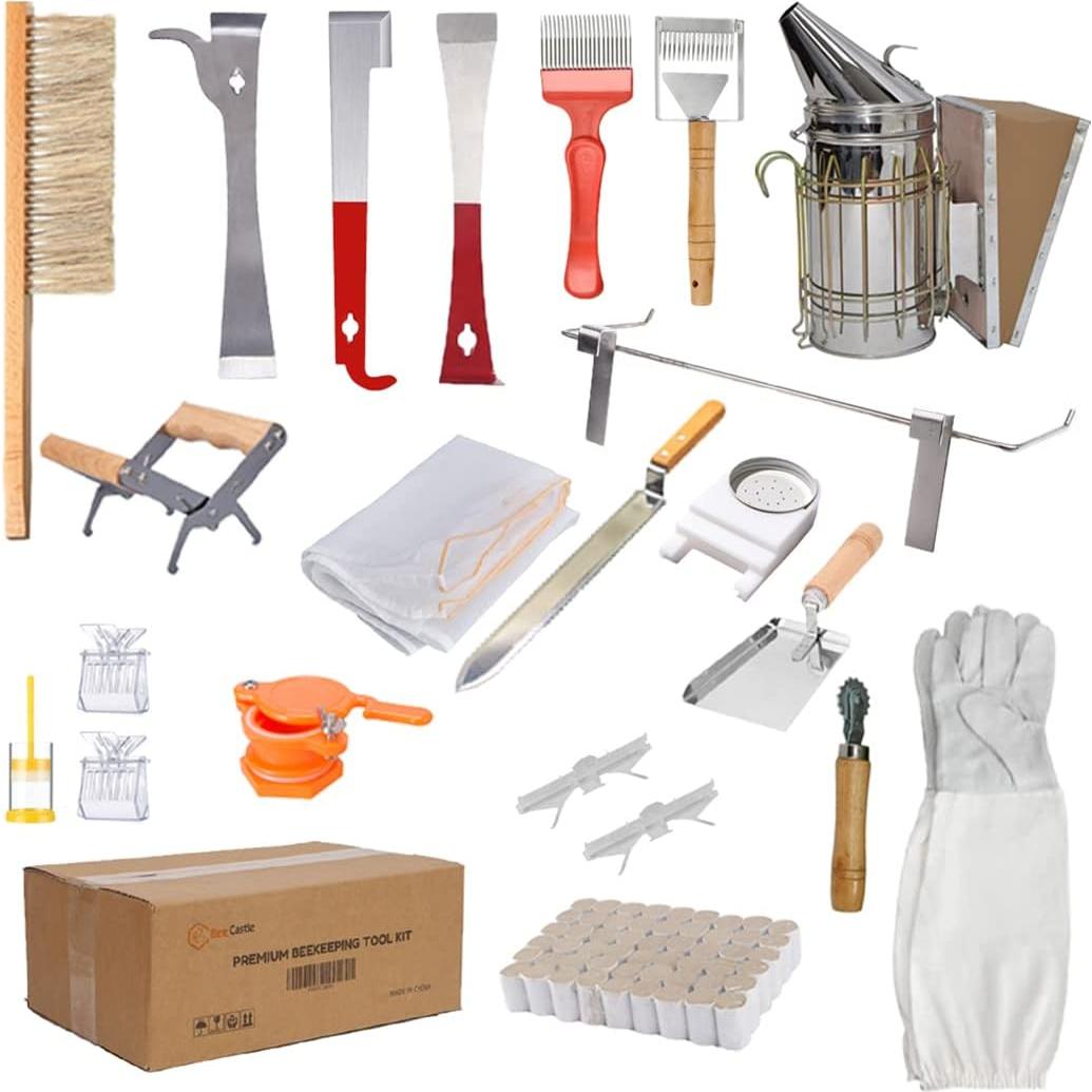Kit de Colmena BeeCastle 10 Marcos + Herramientas y Traje