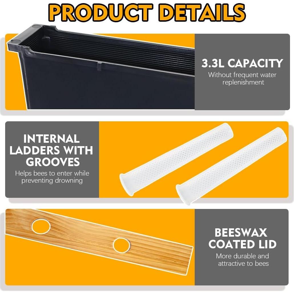 Alimentador de Colmena BeeCastle 2 Piezas 3.3L Seguro
