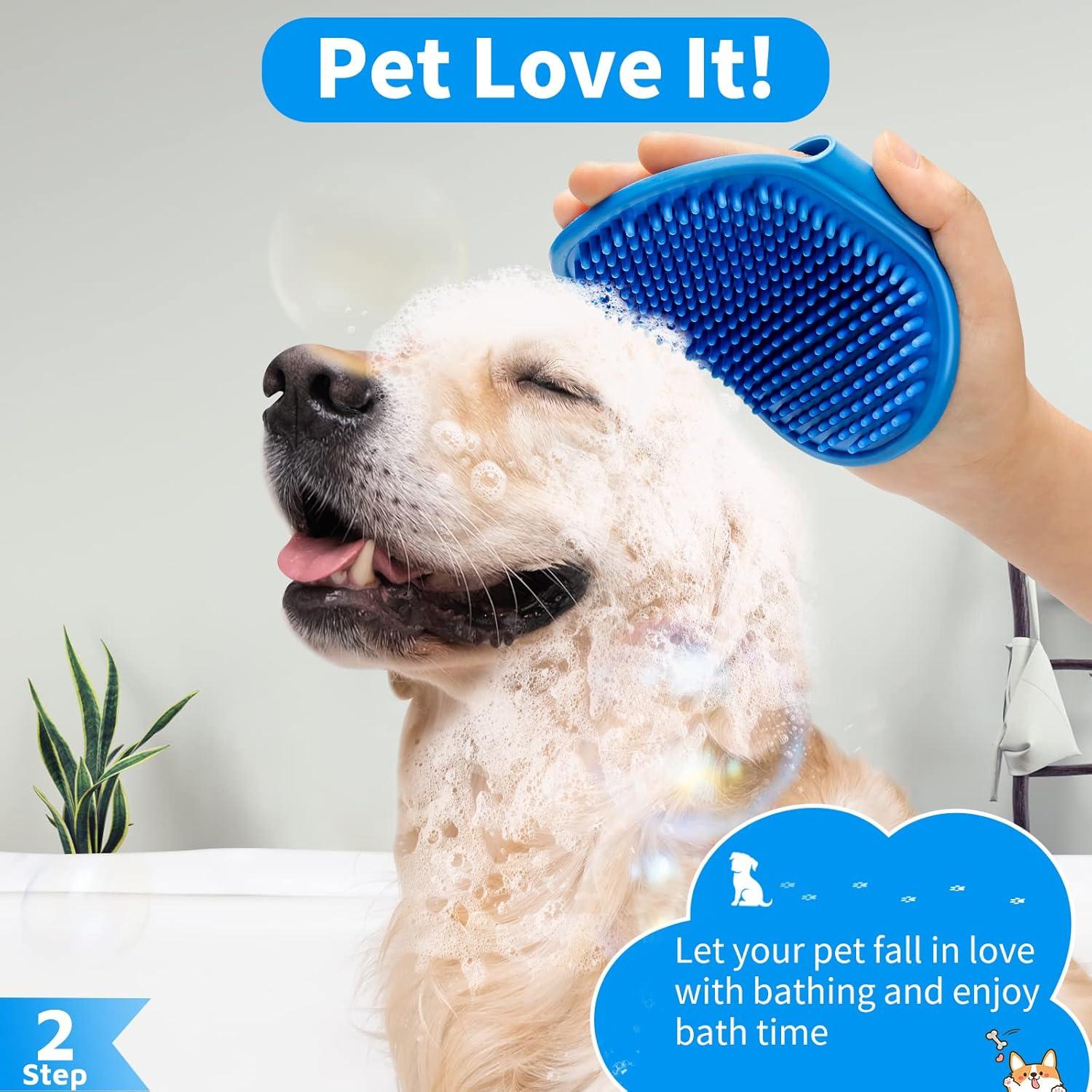 Juego de Cepillos de Baño para Perros Comotech 3 Piezas