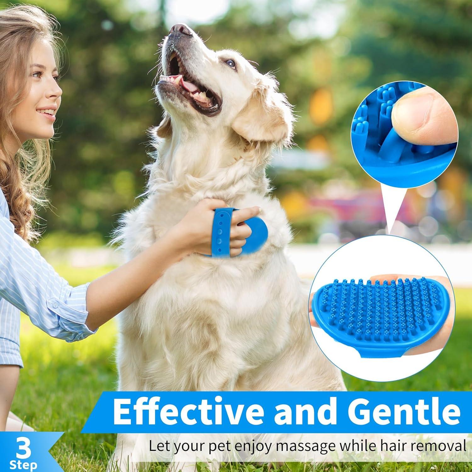 Juego de Cepillos de Baño para Perros Comotech 3 Piezas
