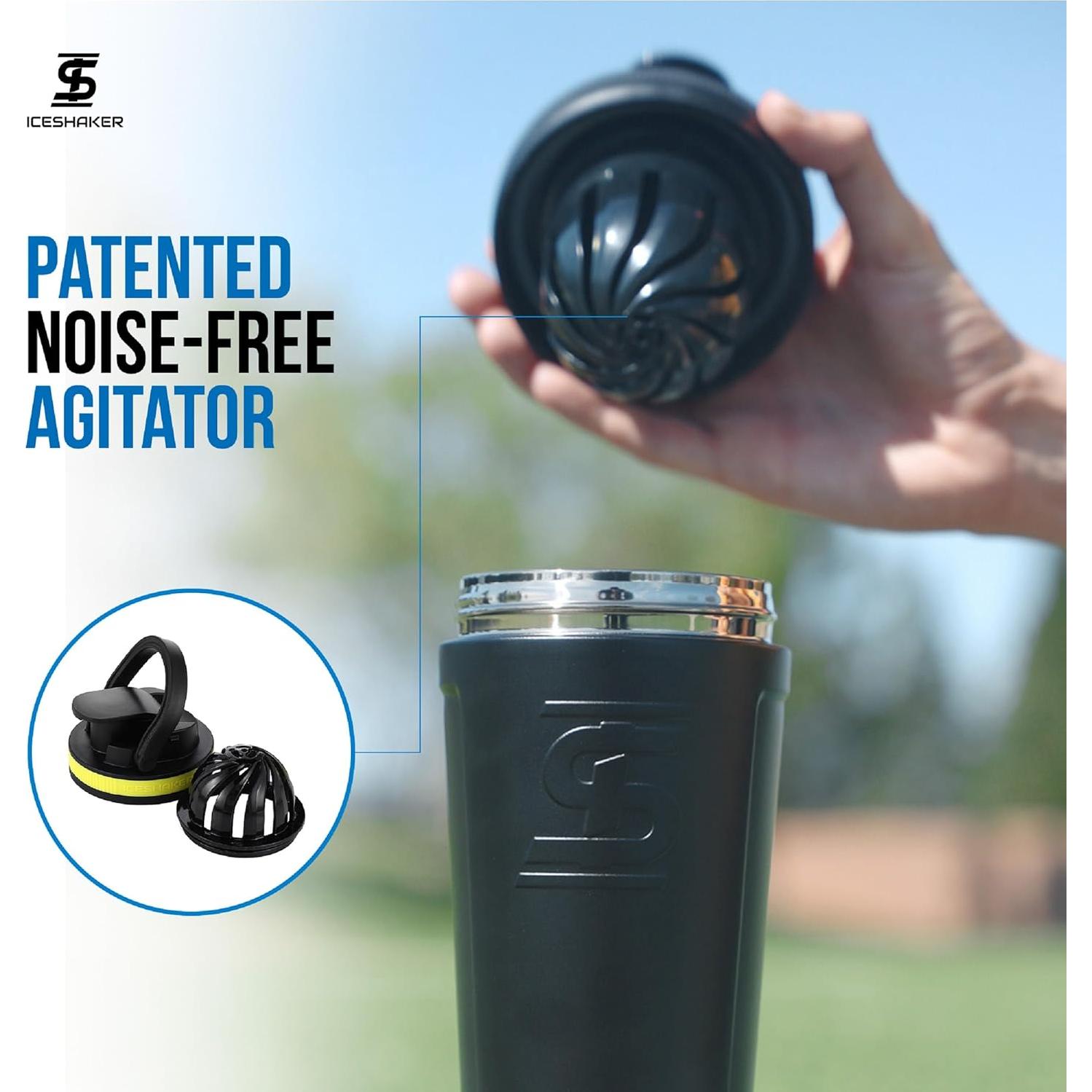 Botella Agitadora Acero Inoxidable Ice Shaker 770ml Aislada