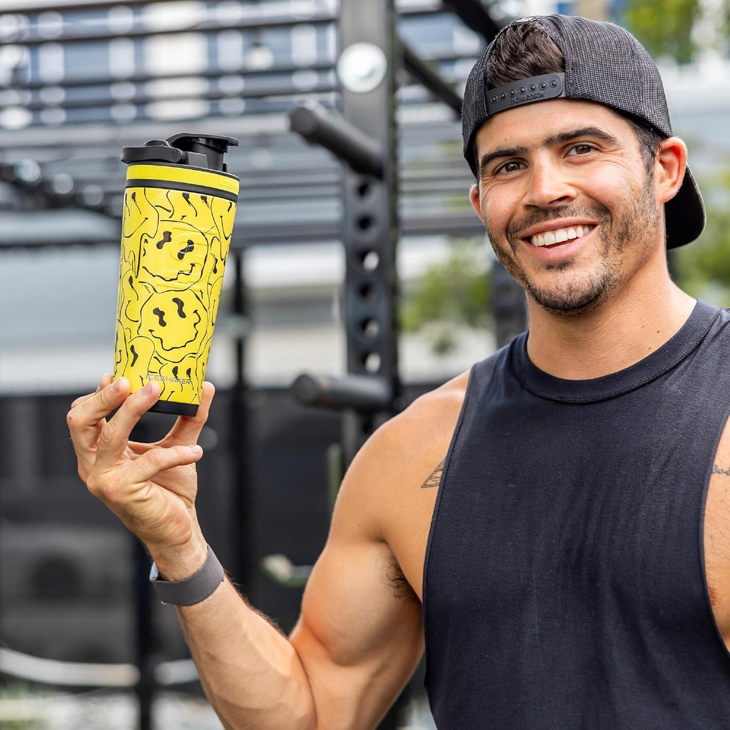 Botella Agitadora Acero Inoxidable Ice Shaker 770ml Aislada