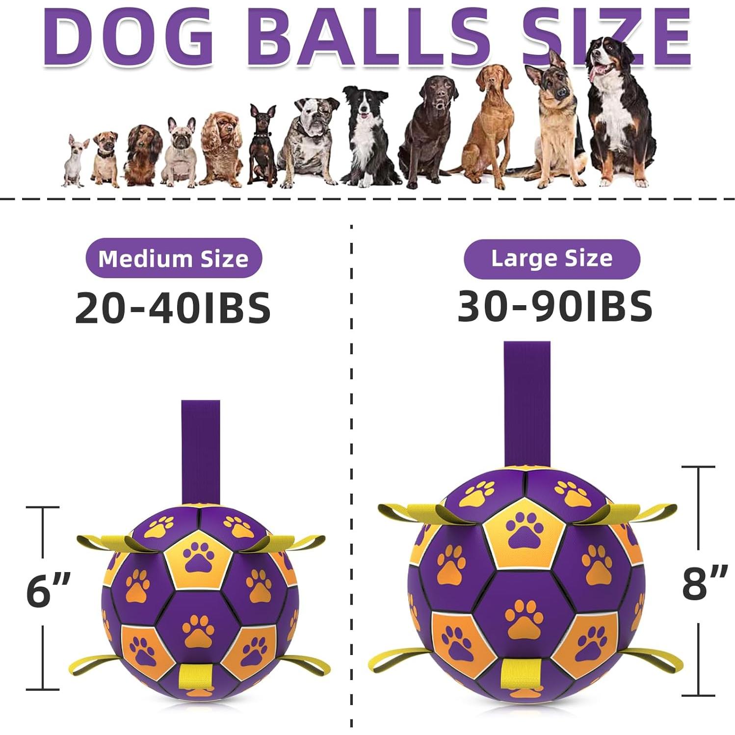 Pelota de Fútbol para Perros QDAN 15.24 cm Duradera