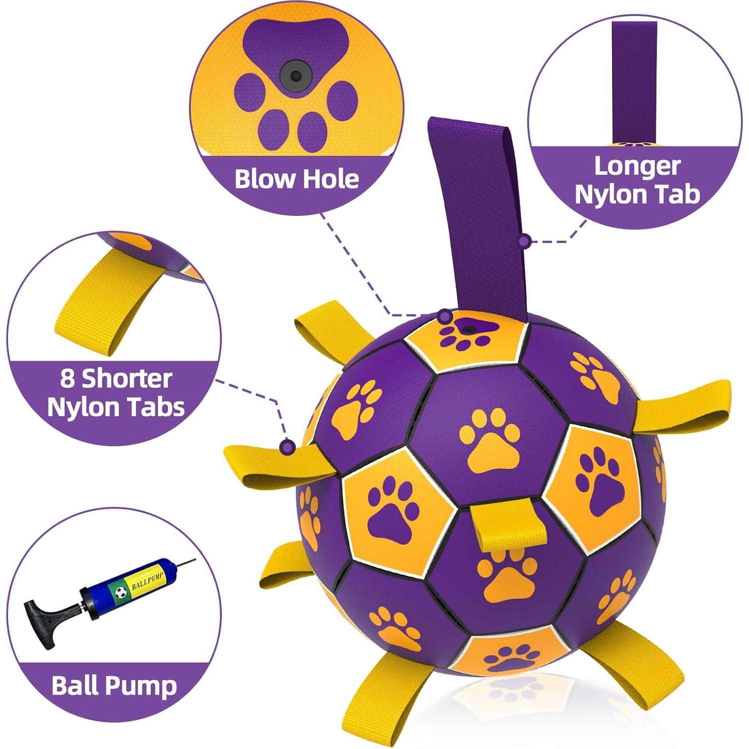 Pelota de Fútbol para Perros QDAN 15.24 cm Duradera