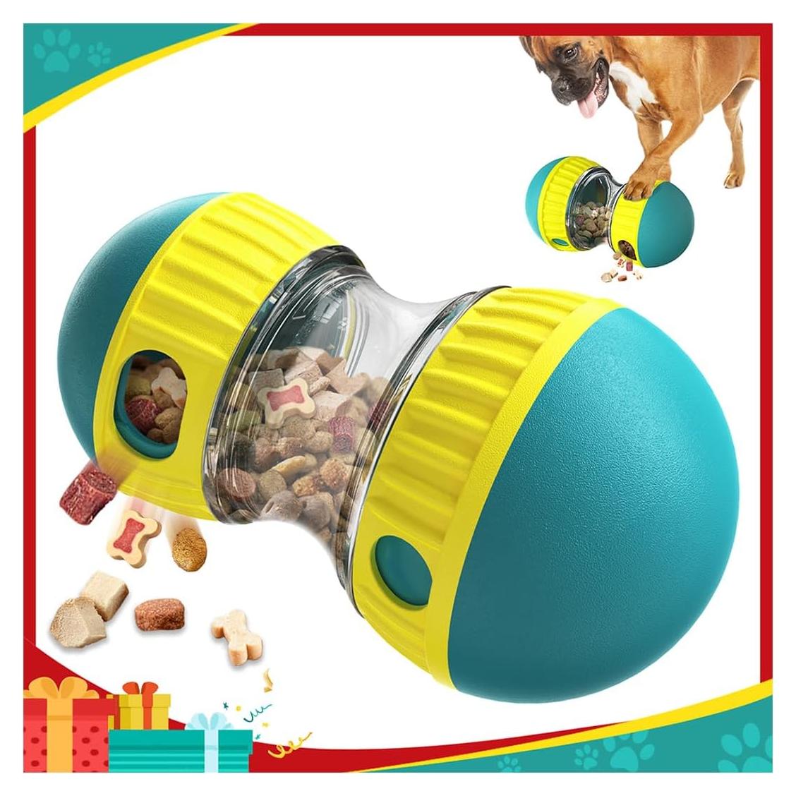 Bola Dispensadora de Golosinas para Perros Mankoda Verde - Estimulante