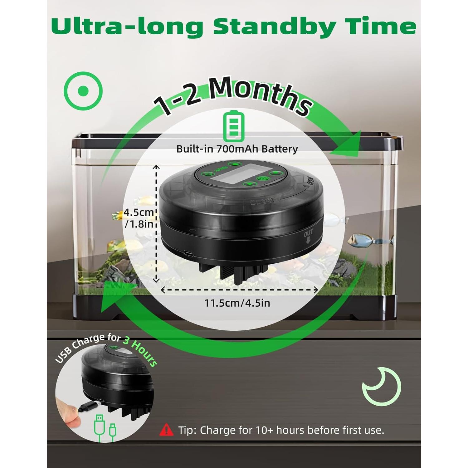 Dispensador Automático de Comida para Peces Papettly CY-109