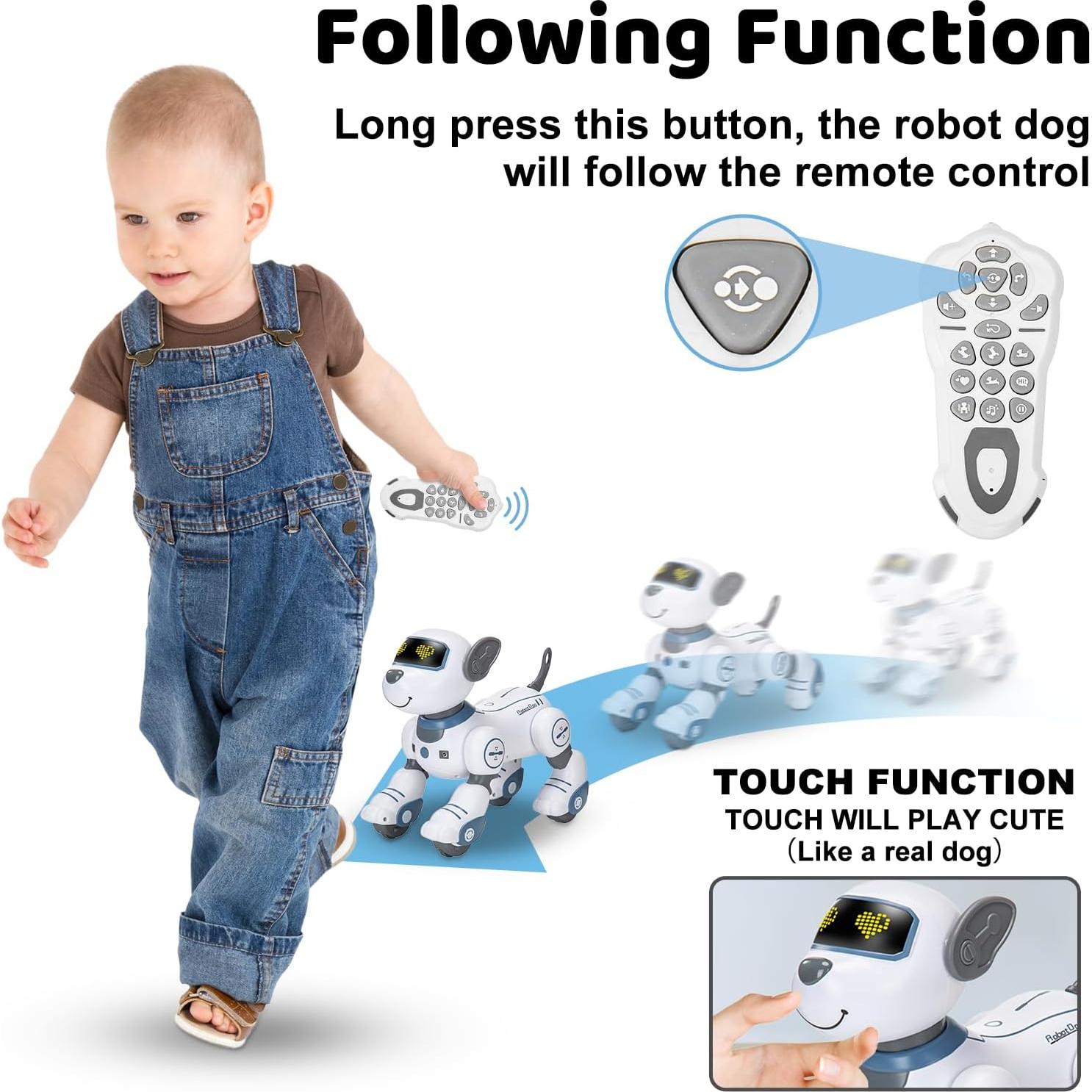 Juguete Robot Perro Interactivo Zreswap, Programable 25.4cm