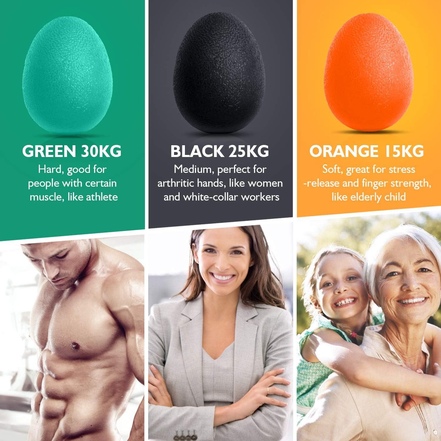 Set de 3 Bolas de Alivio de Estrés Peradix - Fuerza de Agarre