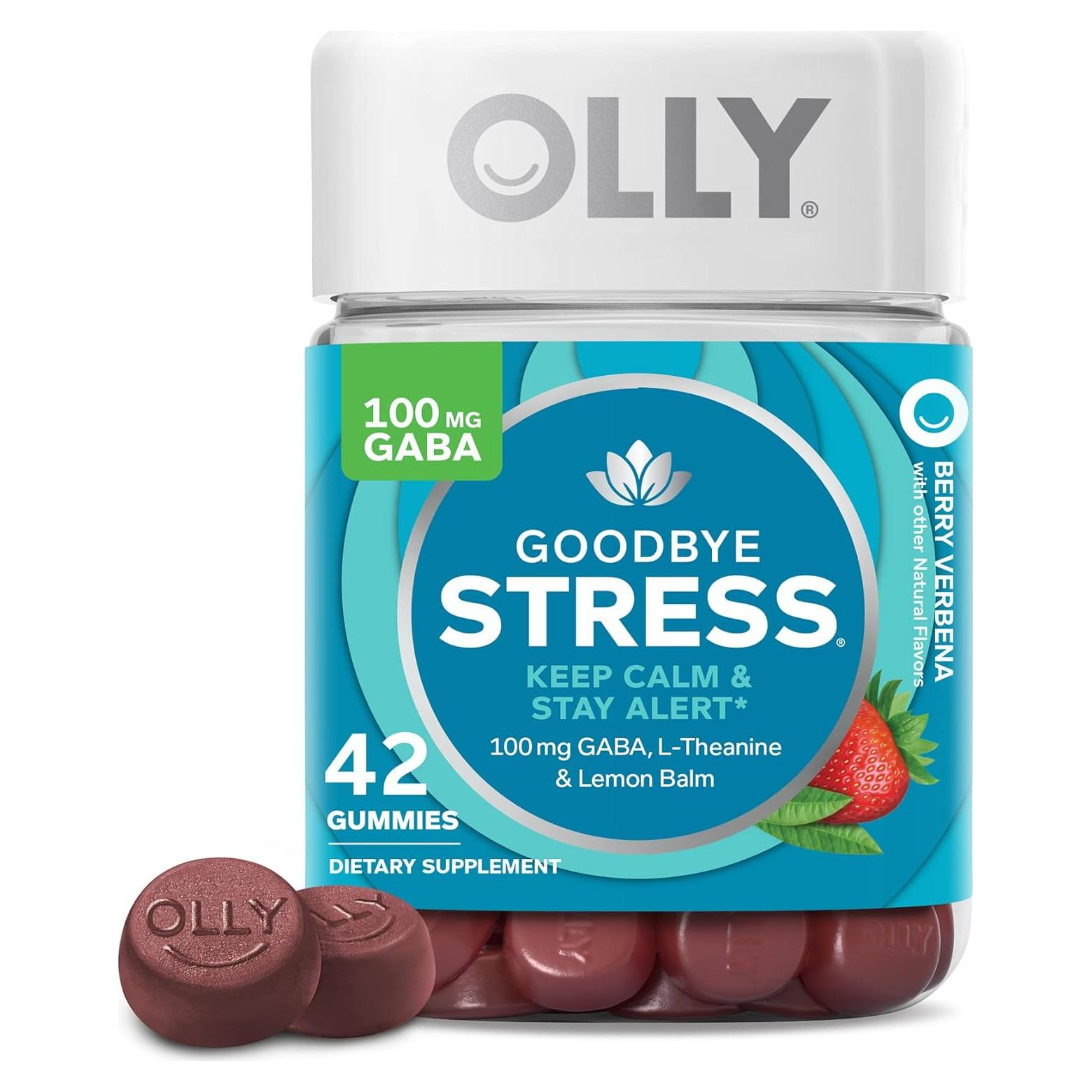 Gomitas OLLY Goodbye Stress con GABA y L-Theanine - 42 Conteos