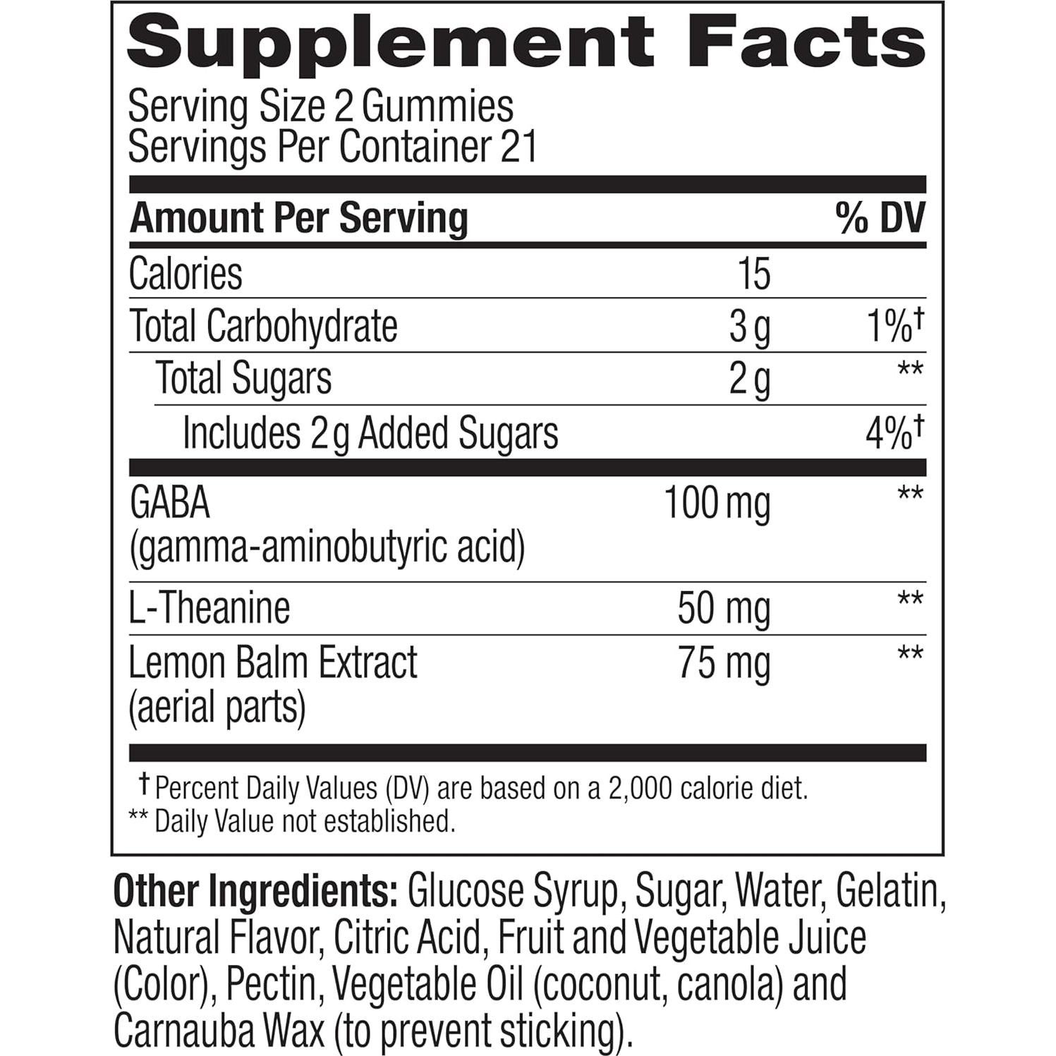 Gomitas OLLY Goodbye Stress con GABA y L-Theanine - 42 Conteos