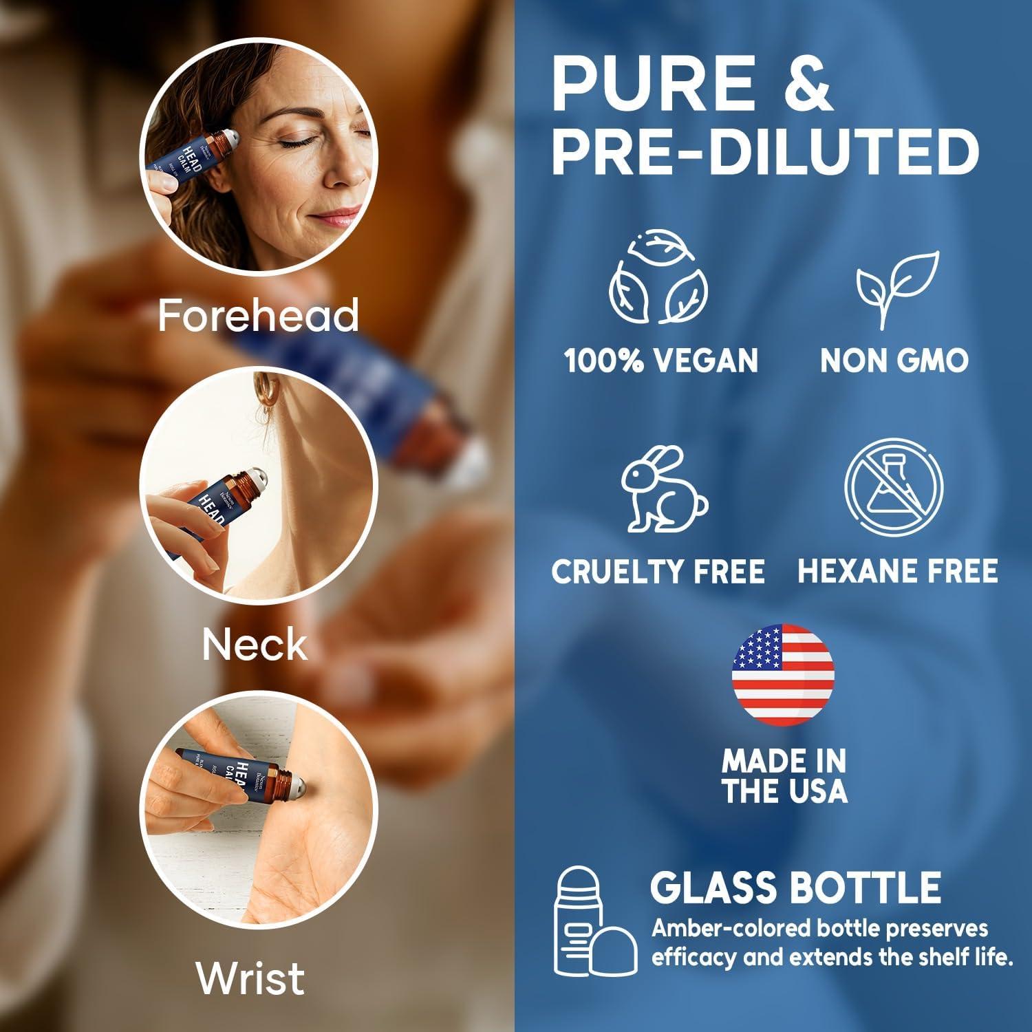 Roll-On Aceite Esencial Calmante para la Cabeza 10 ml - Nexon Botanics