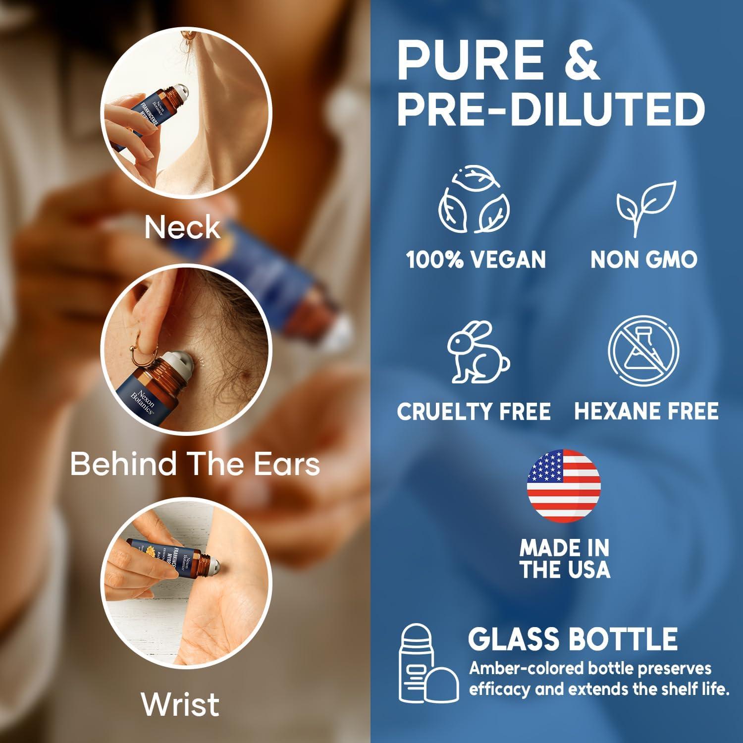 Aceite Esencial Roll-On Incienso y Mirra 10ml Nexon Botanics