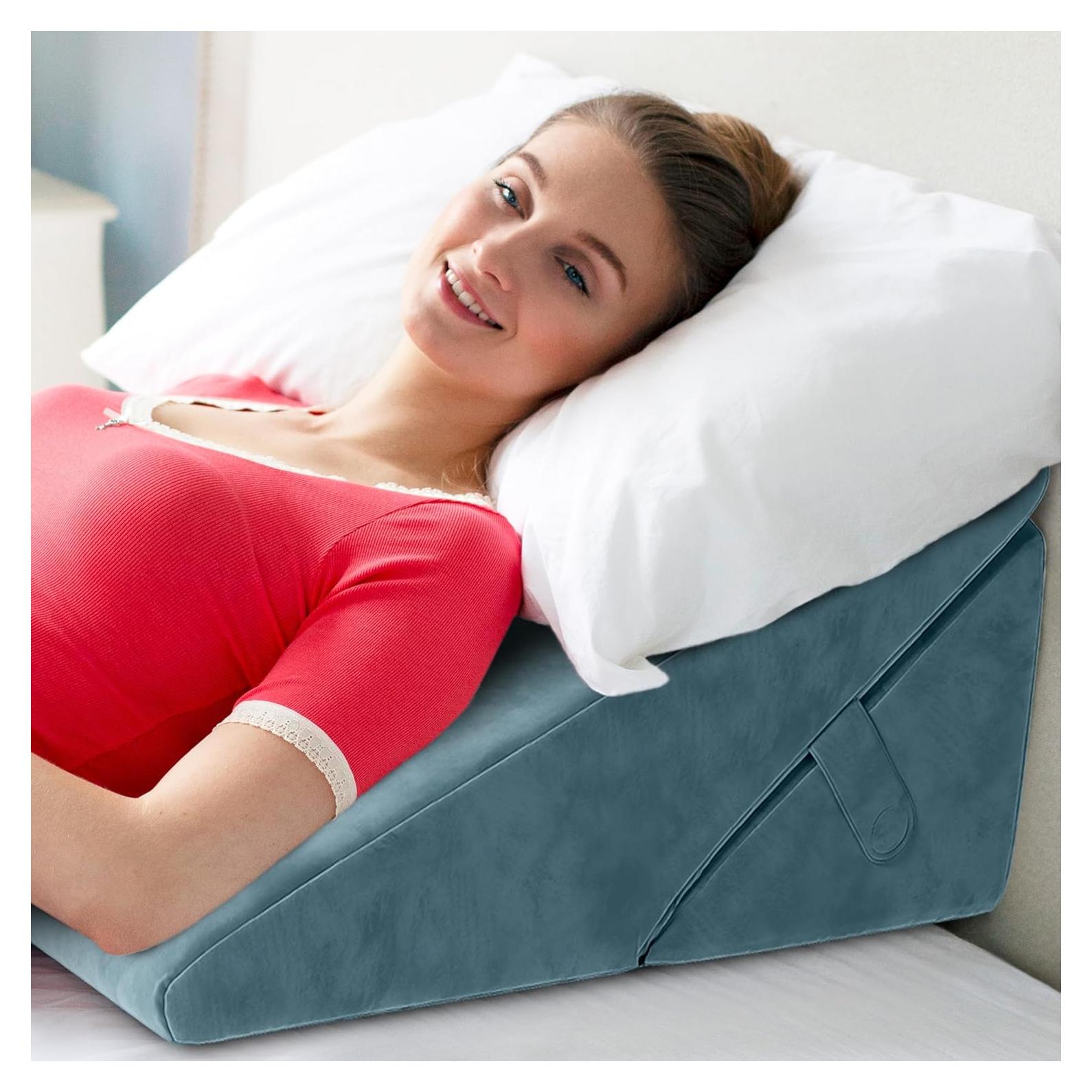 Cojín en Cuña Ajustable Bekweim para Alivio de Espalda y Reflujo