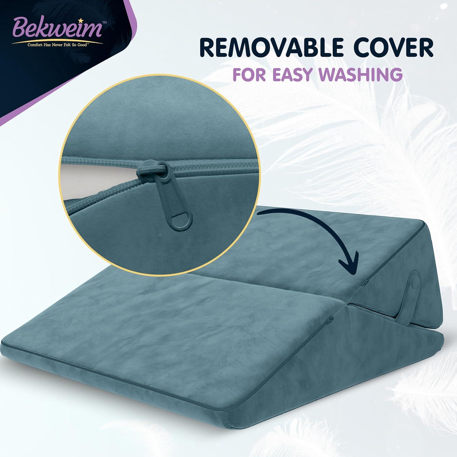 Cojín en Cuña Ajustable Bekweim para Alivio de Espalda y Reflujo