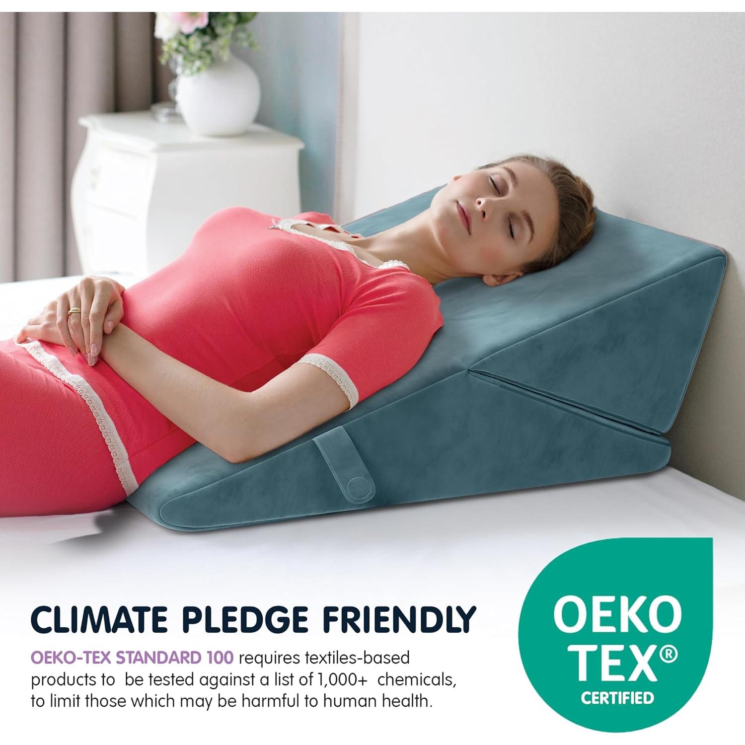 Cojín en Cuña Ajustable Bekweim para Alivio de Espalda y Reflujo