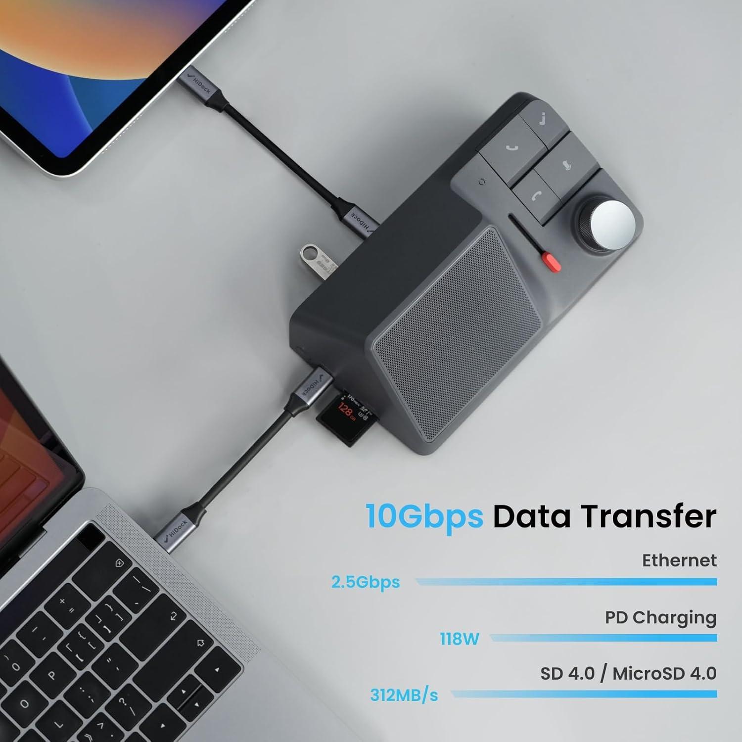 Estación de Acoplamiento USB-C HiDock H1 11-en-1 118W