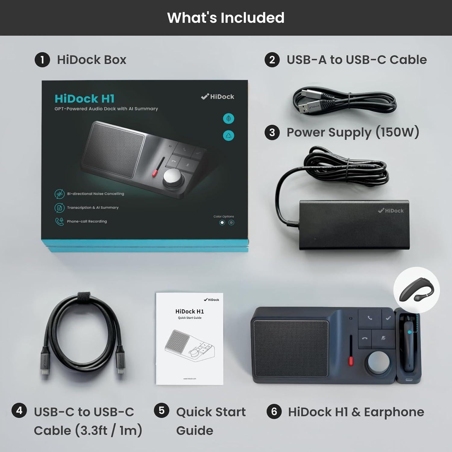 Estación de Acoplamiento USB-C HiDock H1 11-en-1 118W