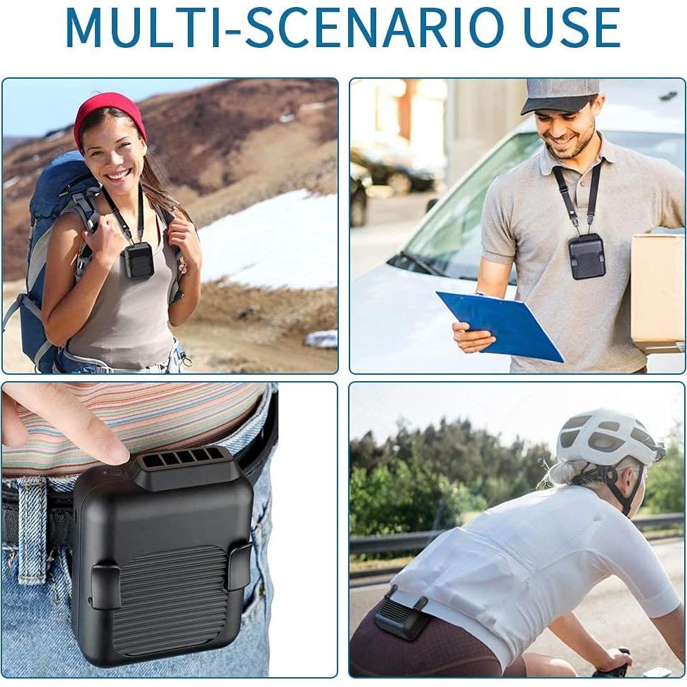 Ventilador de Cintura Koonie NF08 Recargable 6000mAh 3 Velocidades