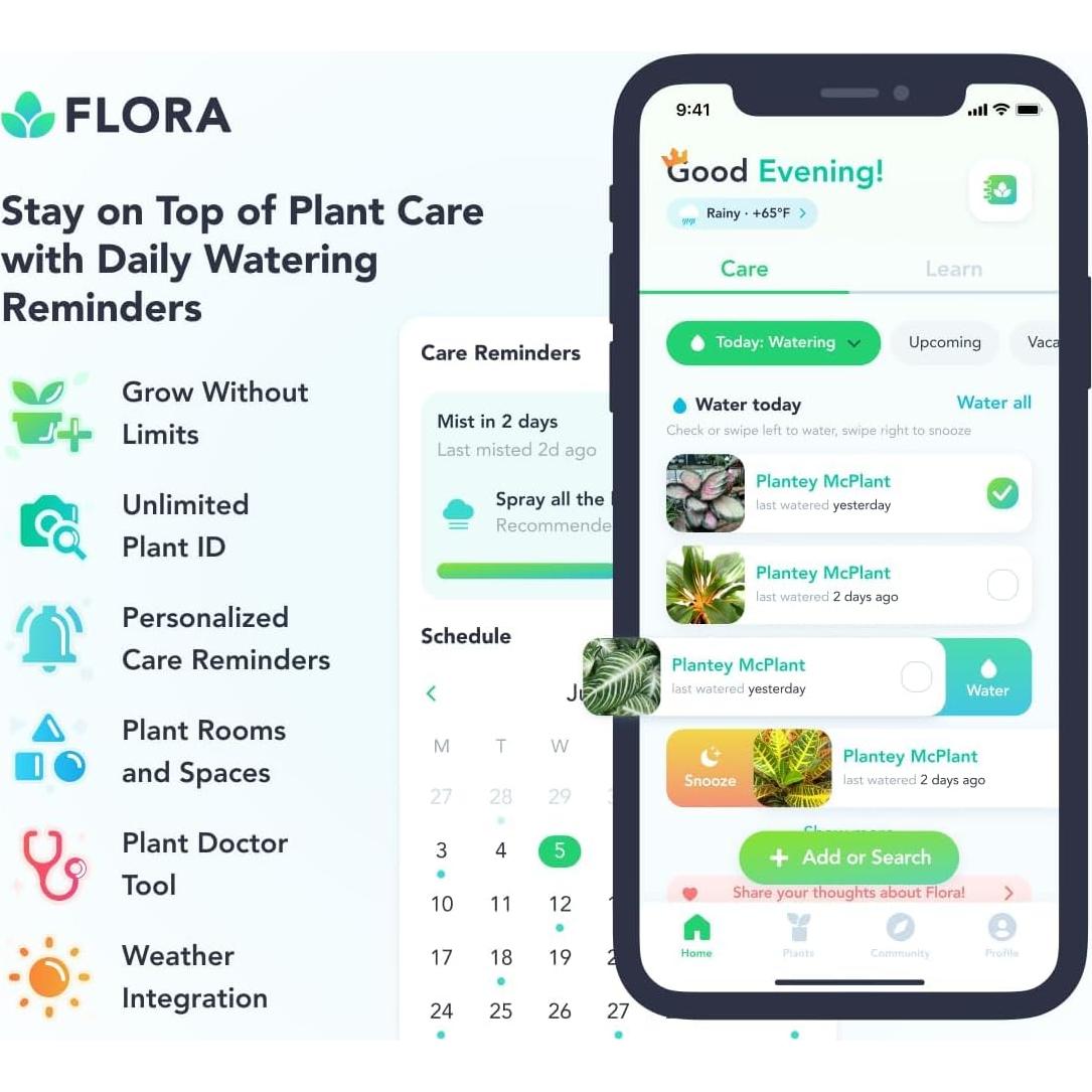 Botella de Spray para Plantas Flora 300ml - Hidratación Precisa