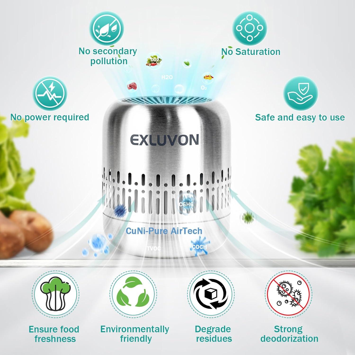 Desodorante de Refrigerador Exluvon 10 Años Ecológico Plata