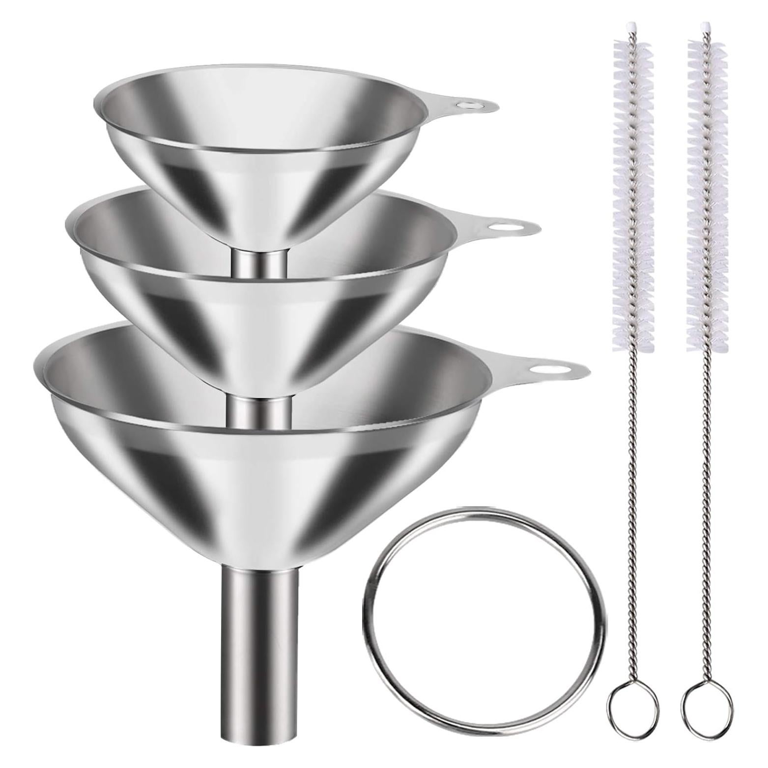 Juego de 3 Embudos de Acero Inoxidable YLYL - Cocina