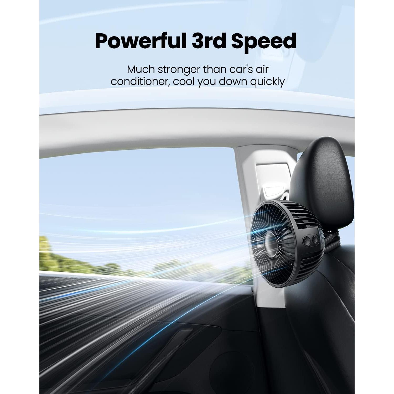 Ventilador de Cochecito Gaiatop M10 Recargable 4000mAh Oscilante