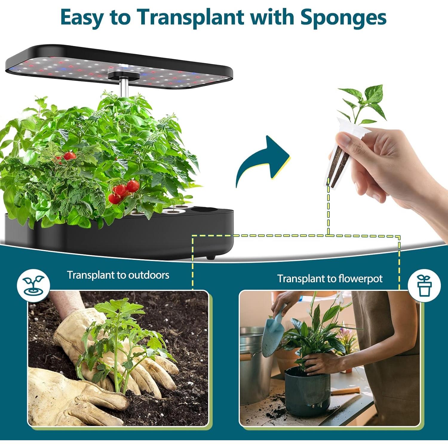 Kit de Cultivo Hidropónico Yoocaa 80 Piezas para Aerogarden