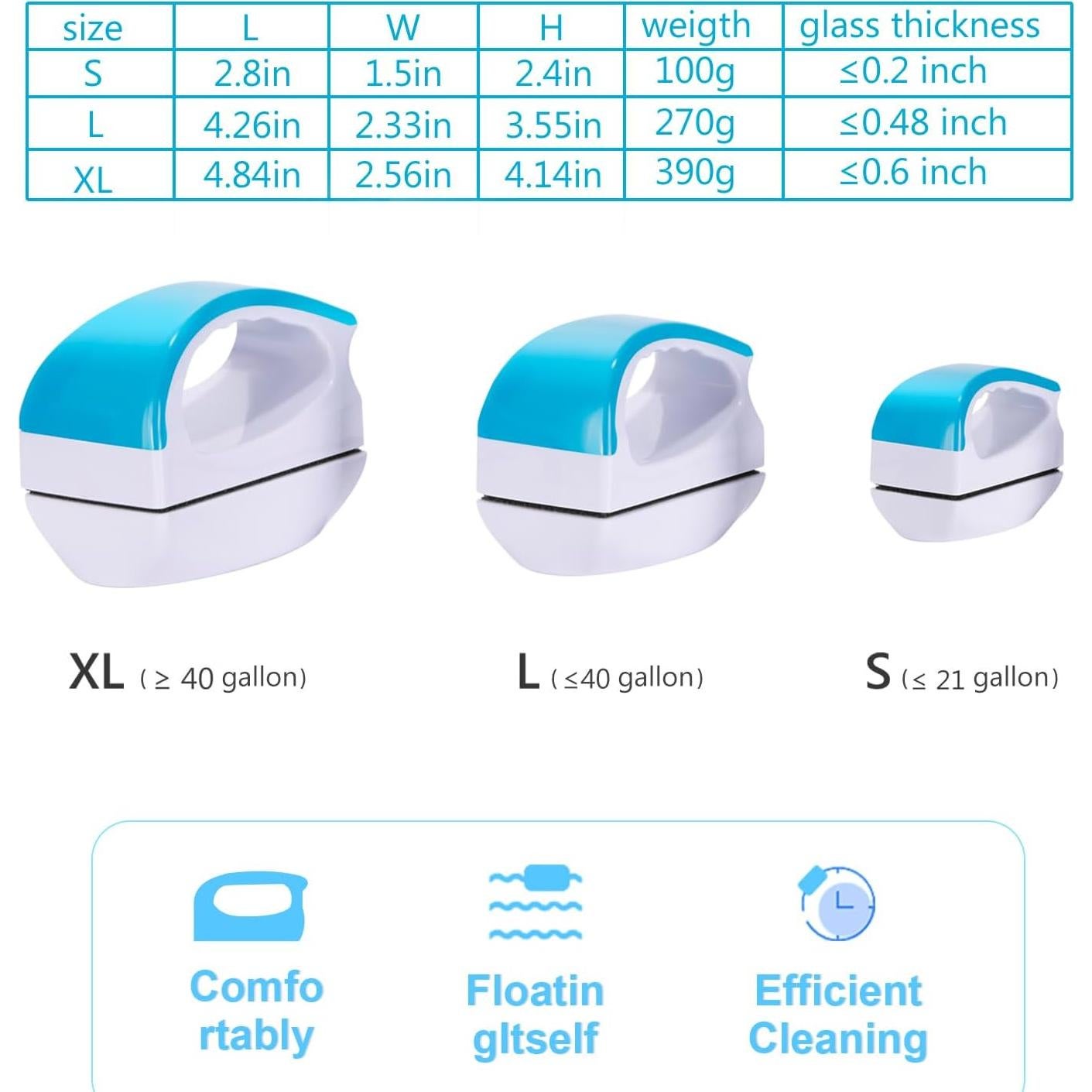Limpiador Magnético para Acuarios NEPTONION AQMBS1 Flotante