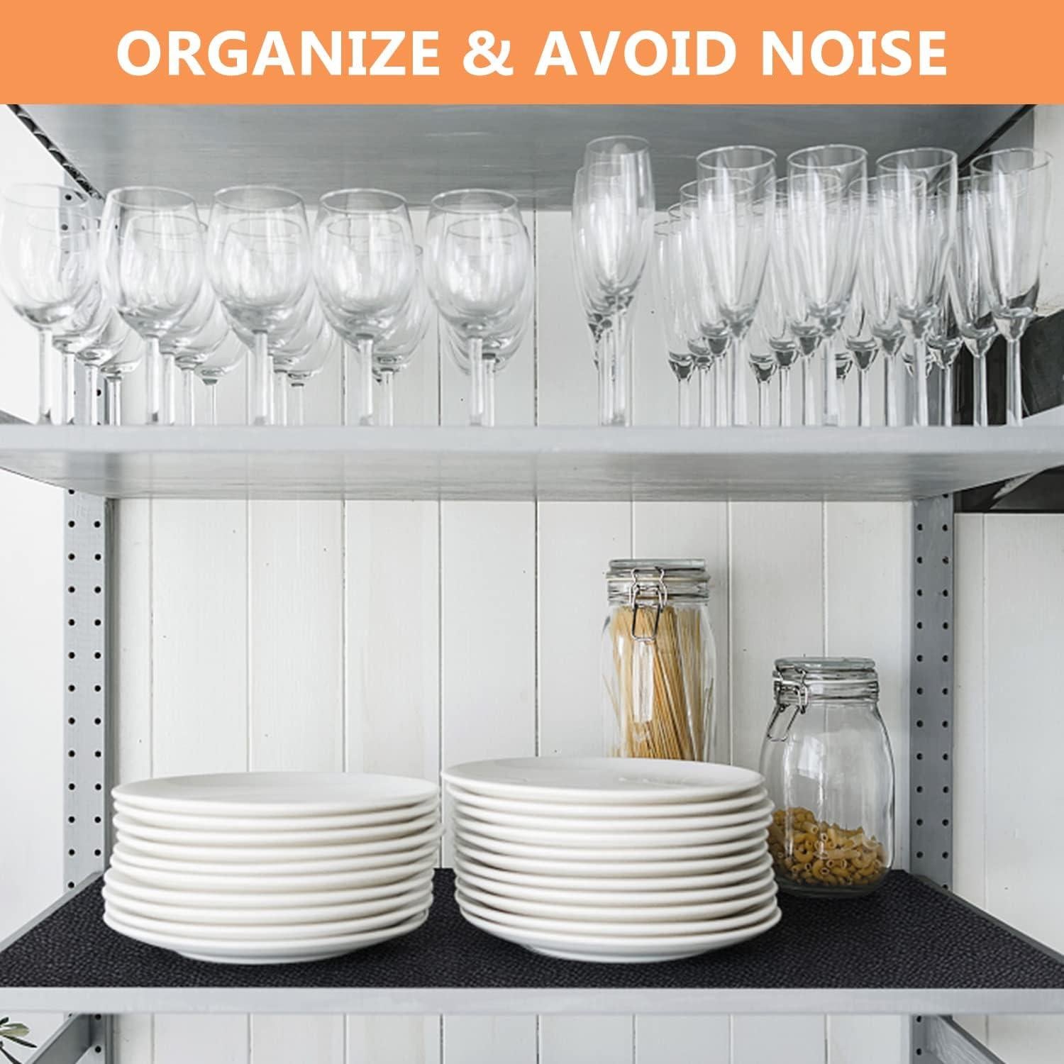 Forro de Estante WochiTV Antideslizante 30x150cm Negro