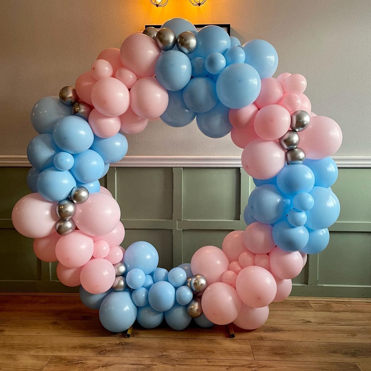 Kit de Arco de Globos Grcypa 139 Piezas Rosa y Azul