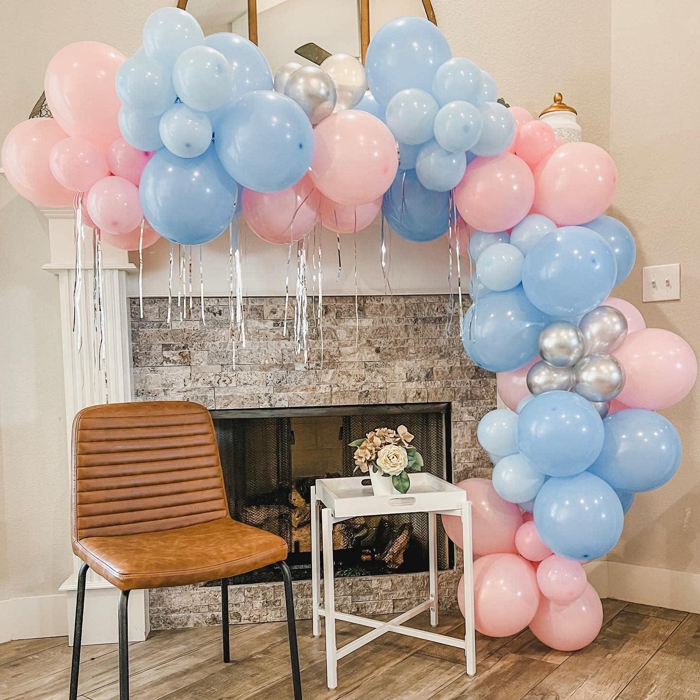 Kit de Arco de Globos Grcypa 139 Piezas Rosa y Azul