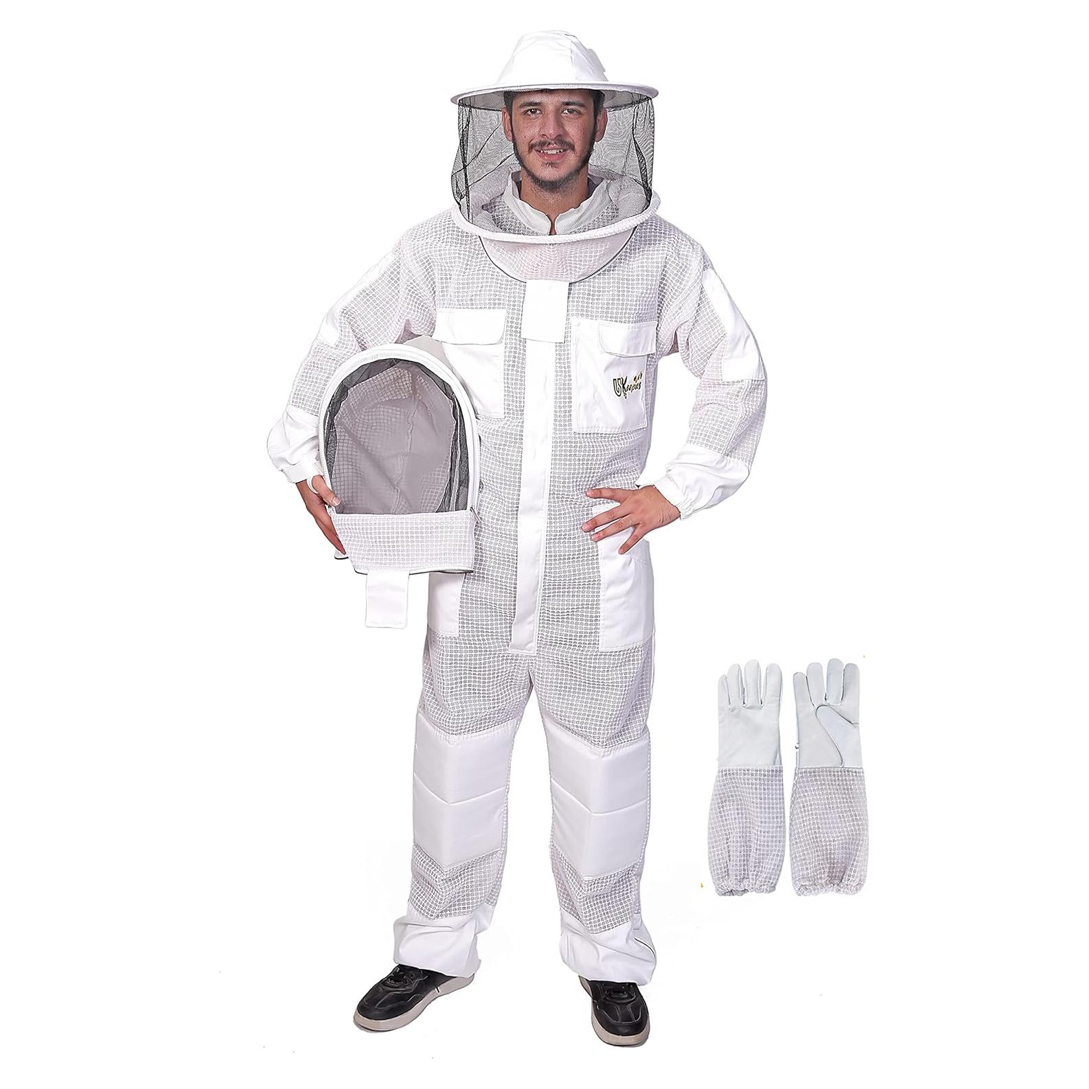 Traje de Apicultura USKeepers XL Ultra Ventilado con Guantes