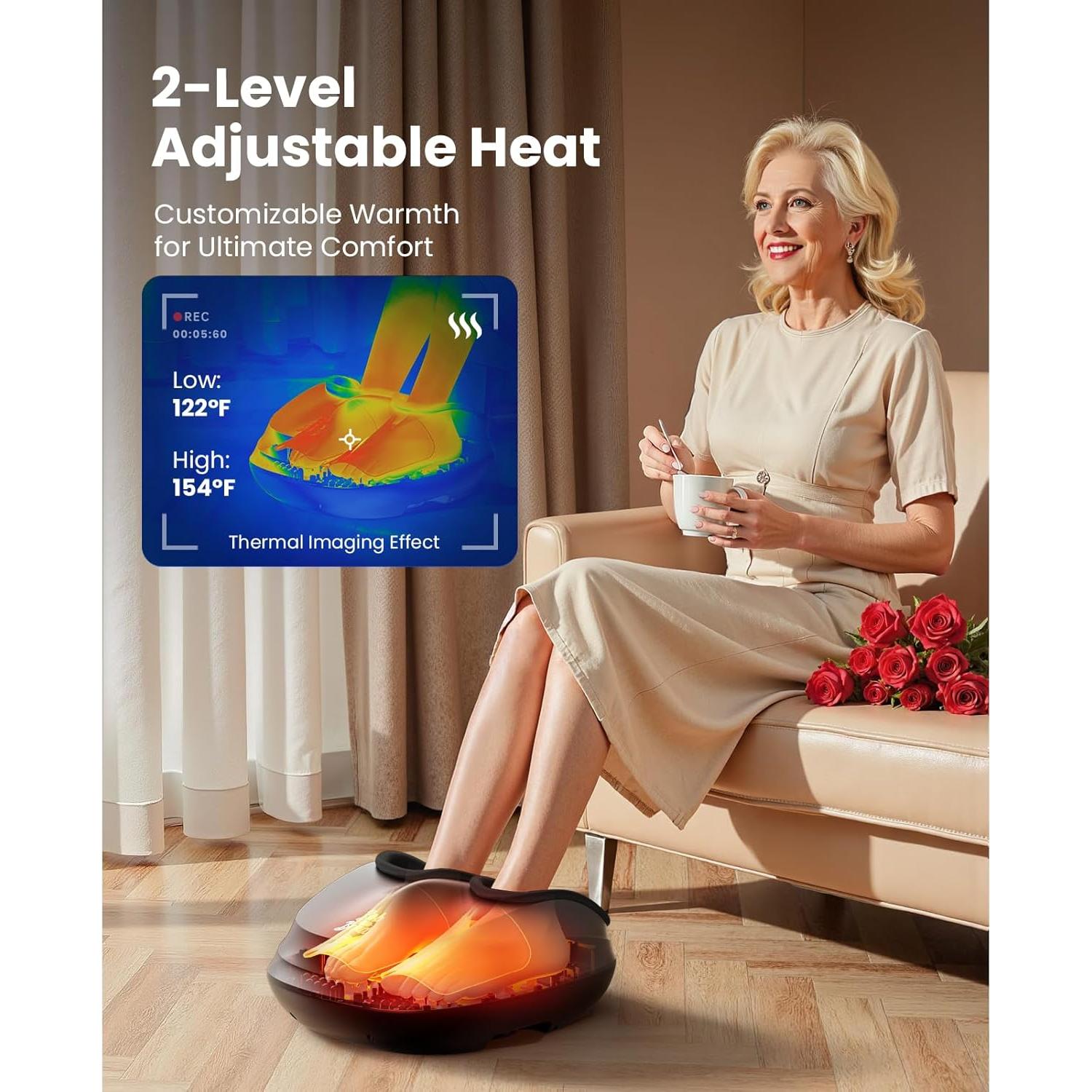 Masajeador de Pies Bob y Brad con Calor y Shiatsu 827