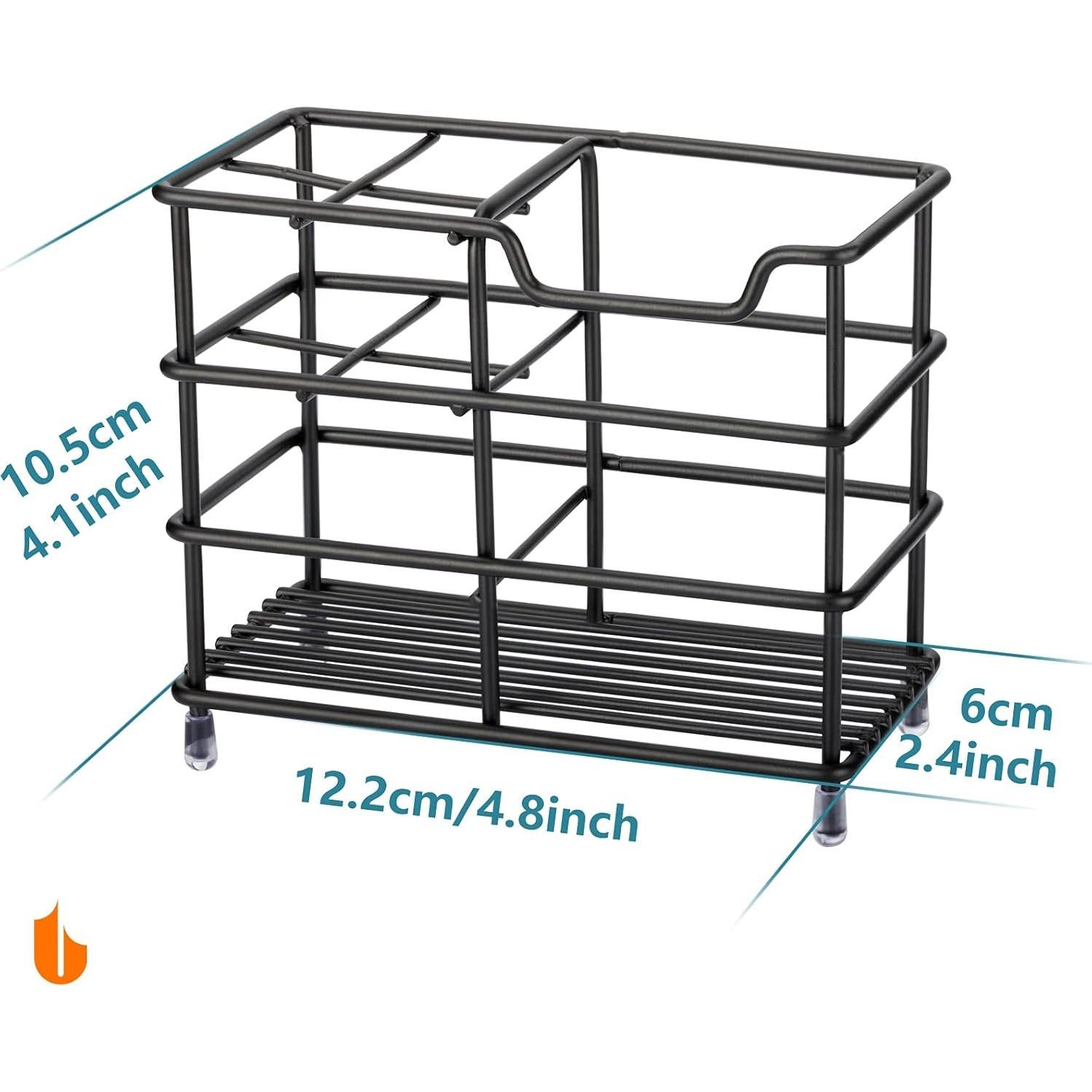 Soporte para Cepillos de Dientes Urbanstrive Acero Inoxidable Negro
