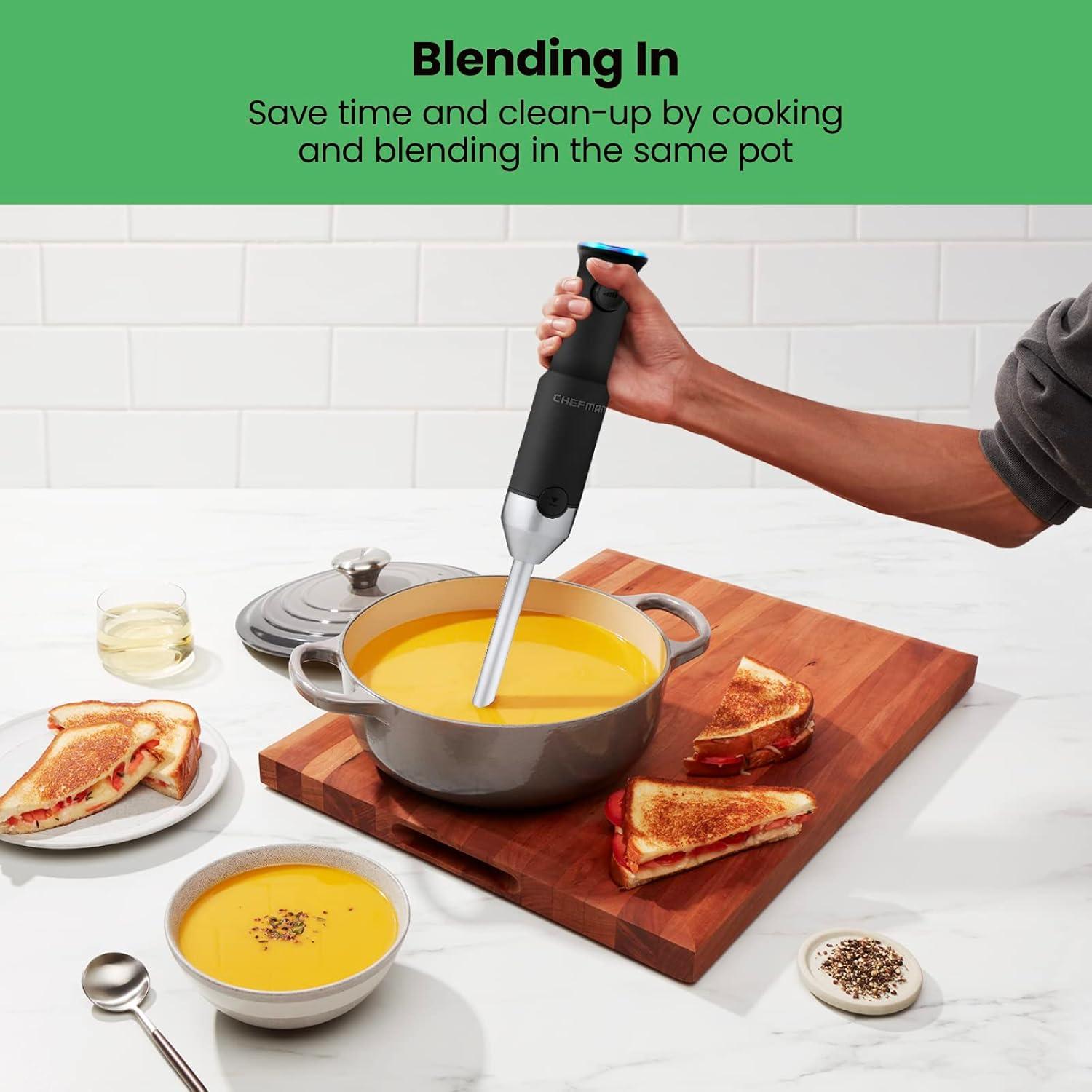 Batidora de Inmersión Sin Cable Chefman RJ19-RS1 1700W