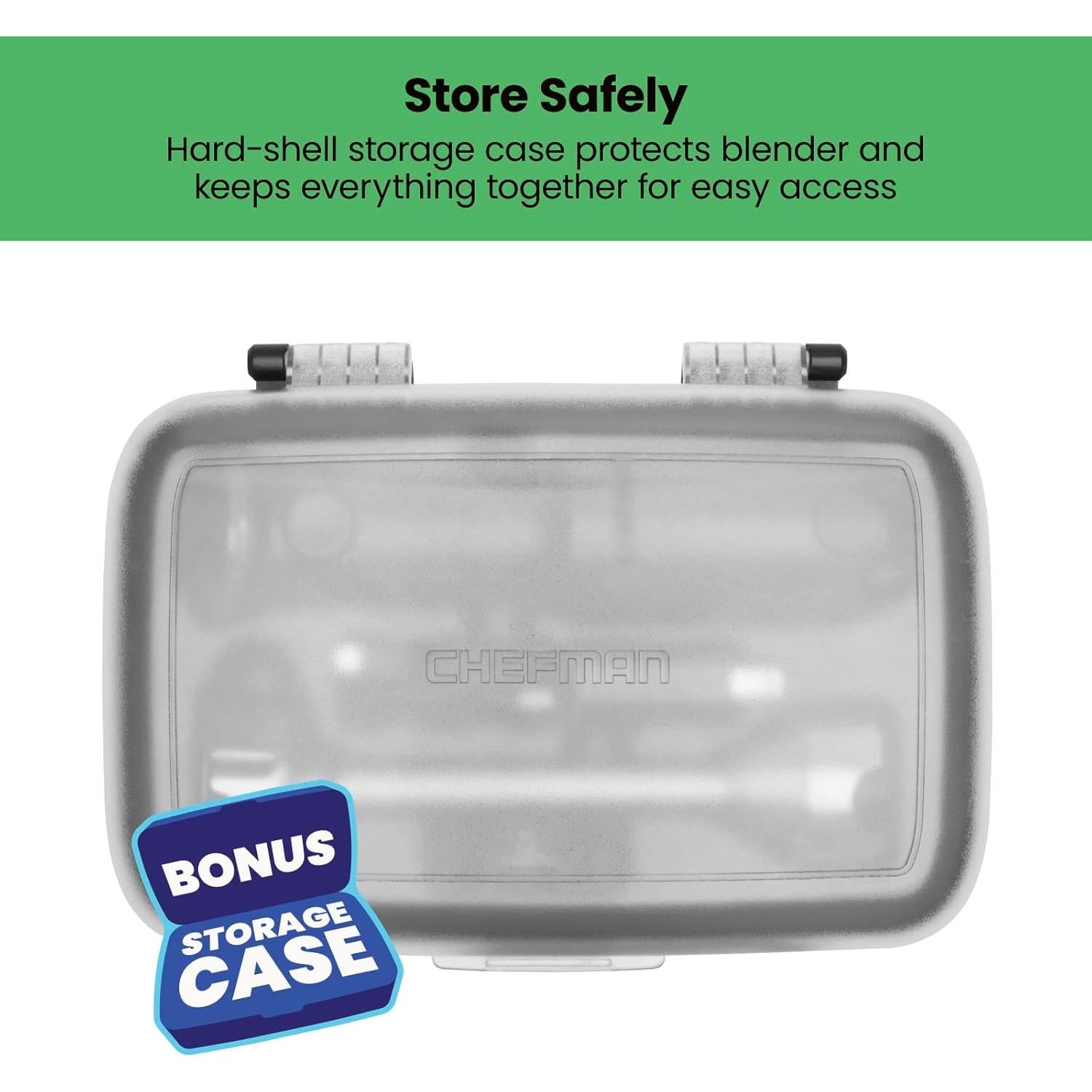 Batidora de Inmersión Sin Cable Chefman RJ19-RS1 1700W