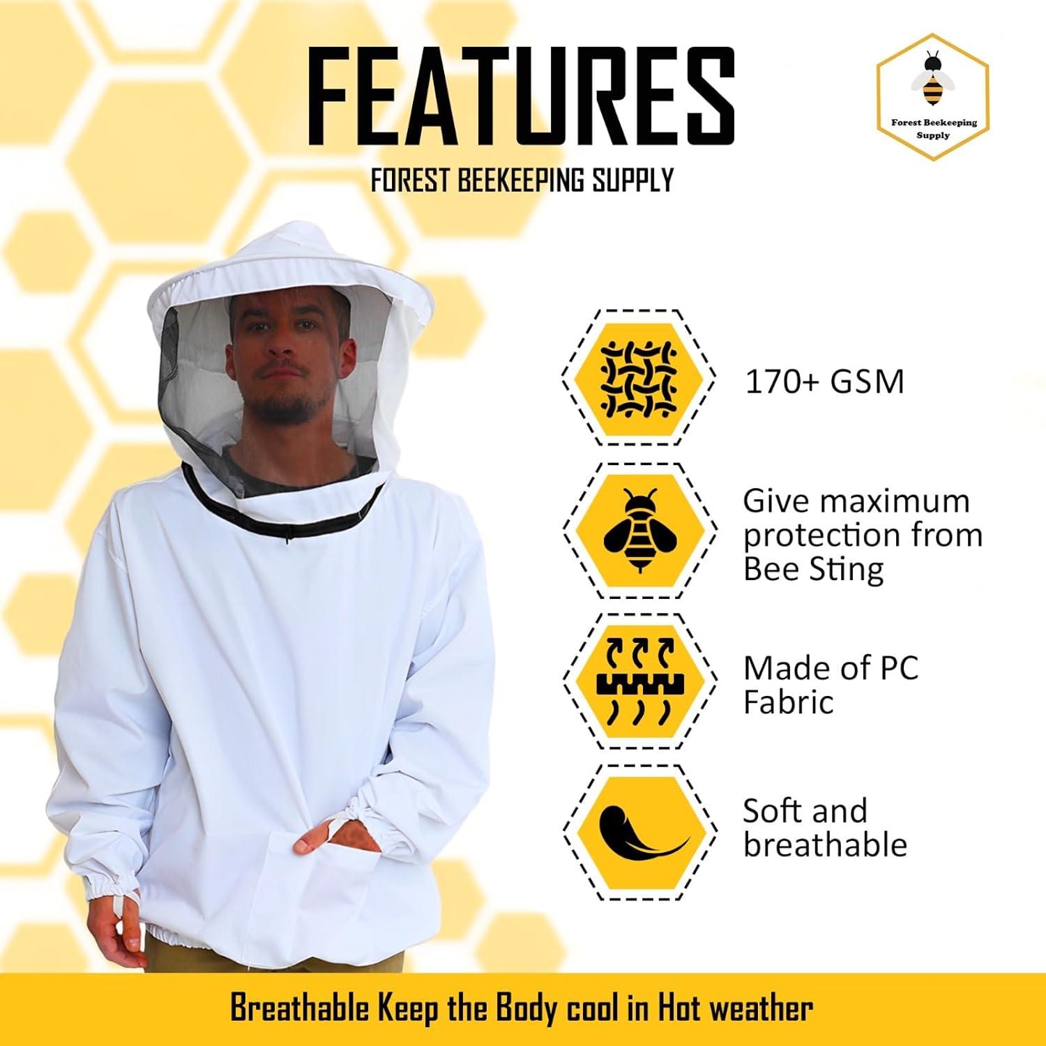 Chaqueta de Apicultura Forest Beekeeping XL con Velo Removible