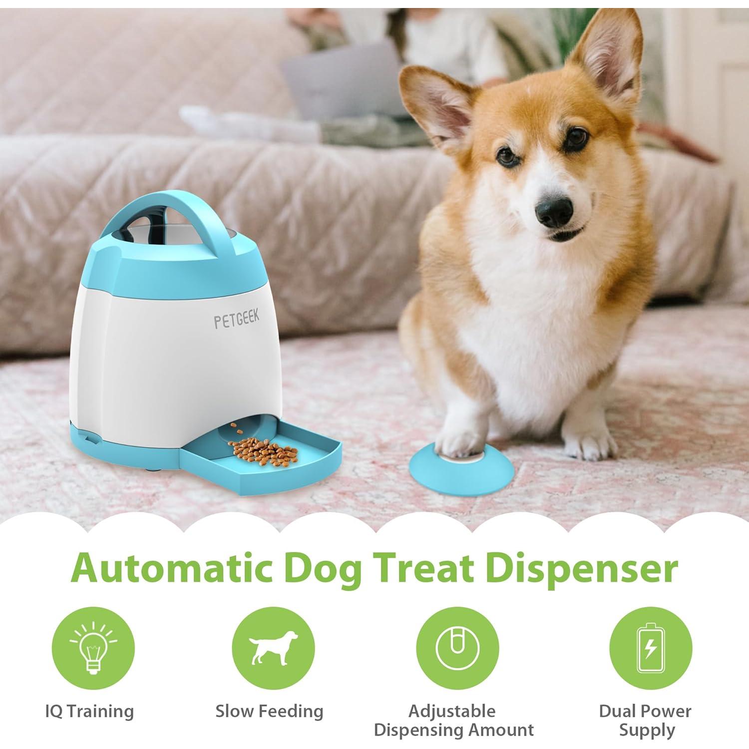 Dispensador Automático de Golosinas para Perros PETGEEK Azul