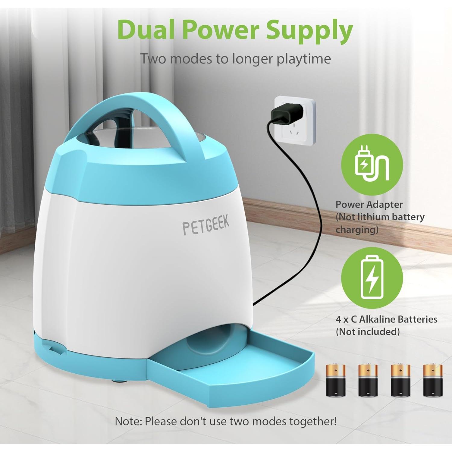 Dispensador Automático de Golosinas para Perros PETGEEK Azul