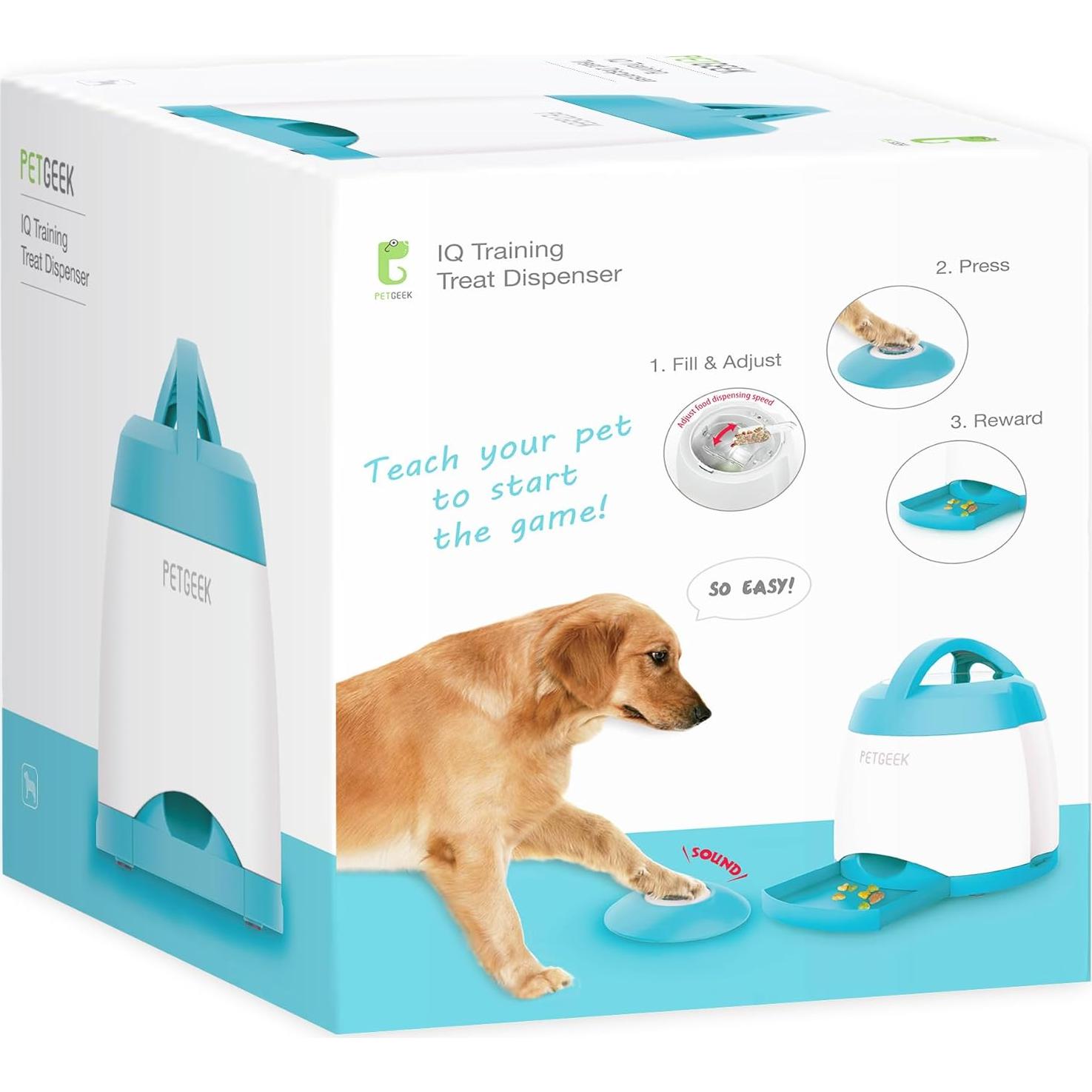Dispensador Automático de Golosinas para Perros PETGEEK Azul