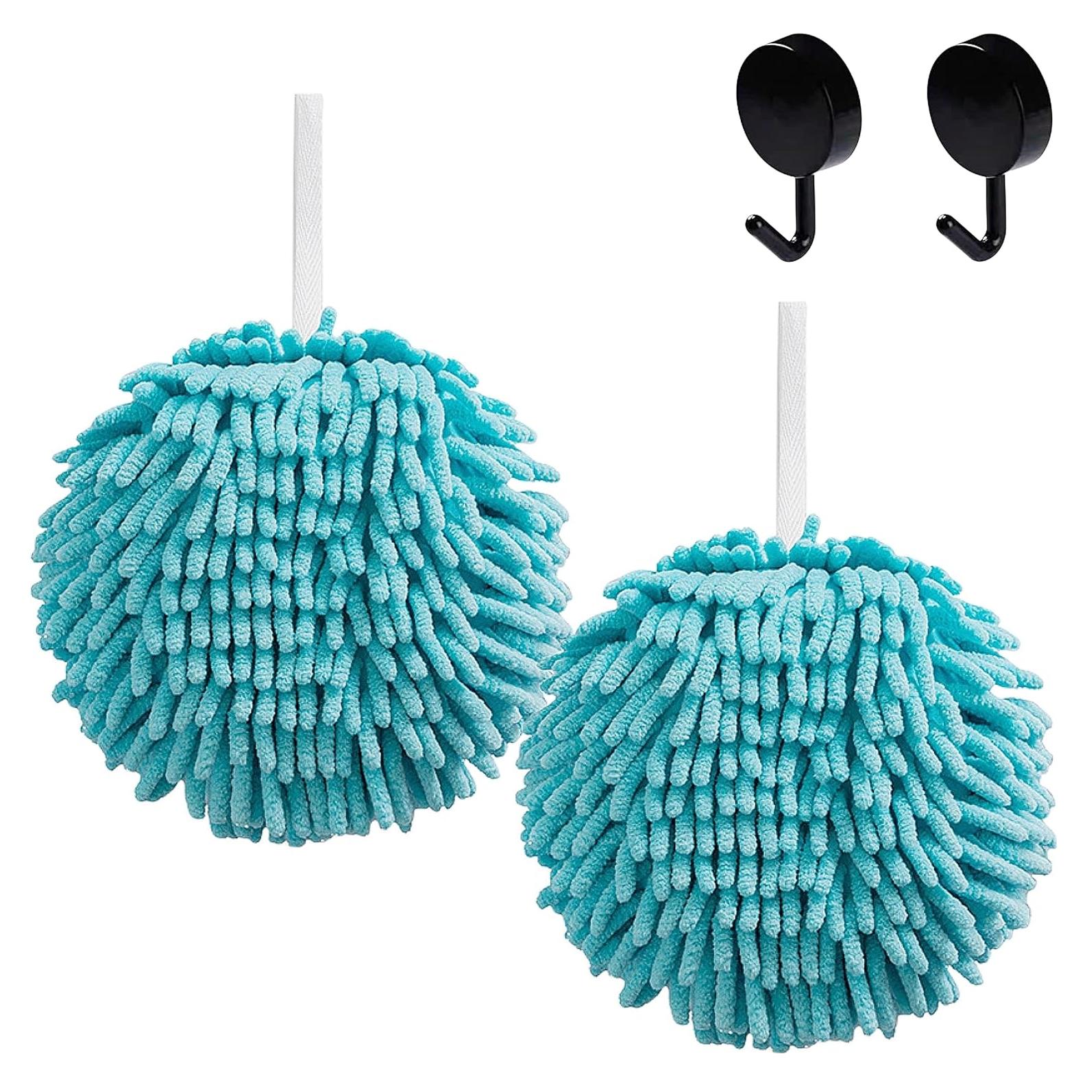 Juego de 2 Toallas de Mano Frbryak Chenille Azul 17.8 cm