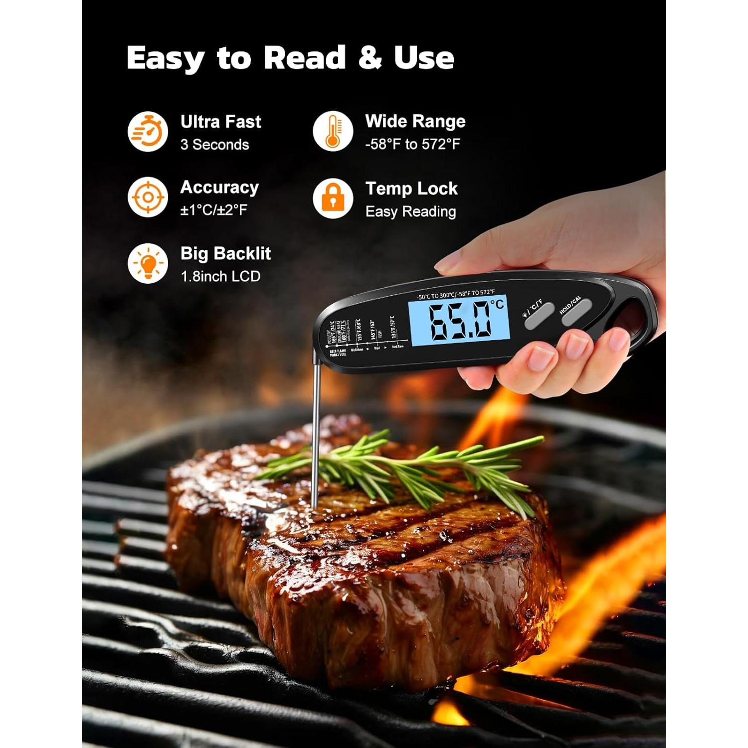 Termómetro Digital de Carne Vuwwey RTS-236S con Doble Sonda