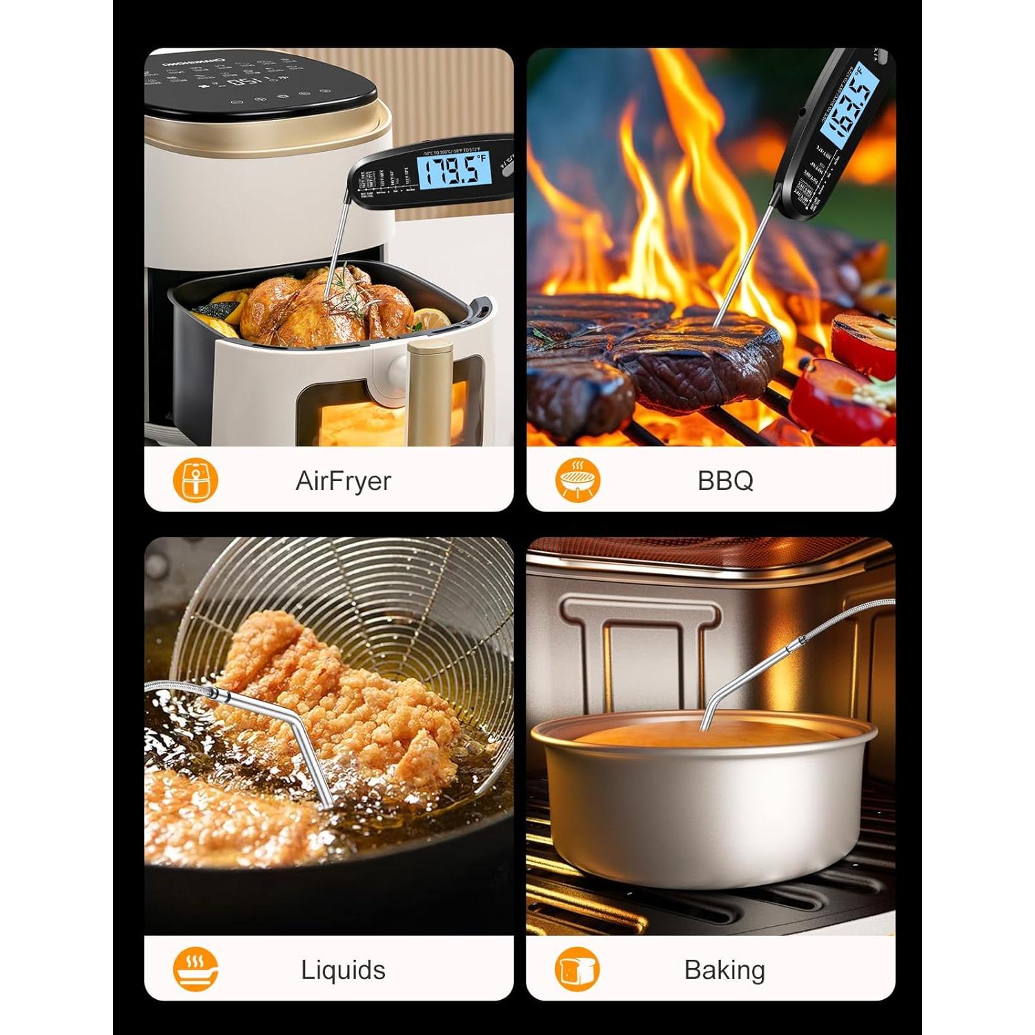 Termómetro Digital de Carne Vuwwey RTS-236S con Doble Sonda
