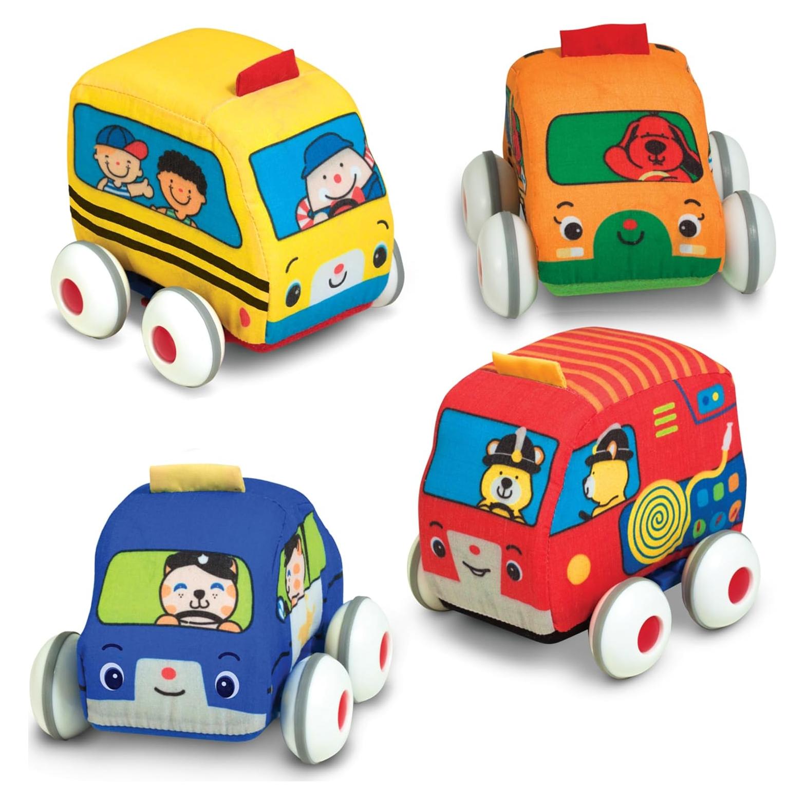 Vehículos Suaves Melissa & Doug - Set 4 Coches para Bebés