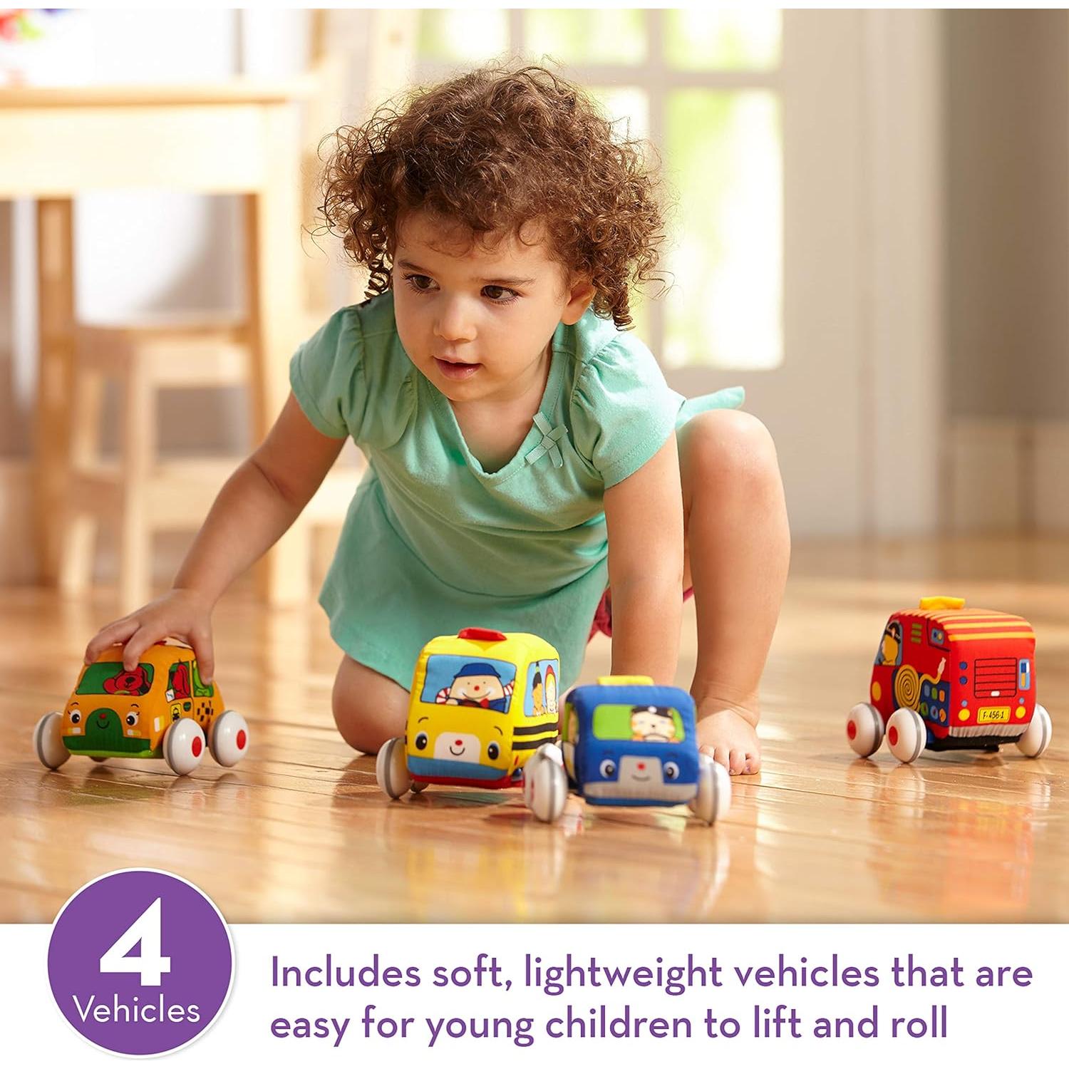 Vehículos Suaves Melissa & Doug - Set 4 Coches para Bebés
