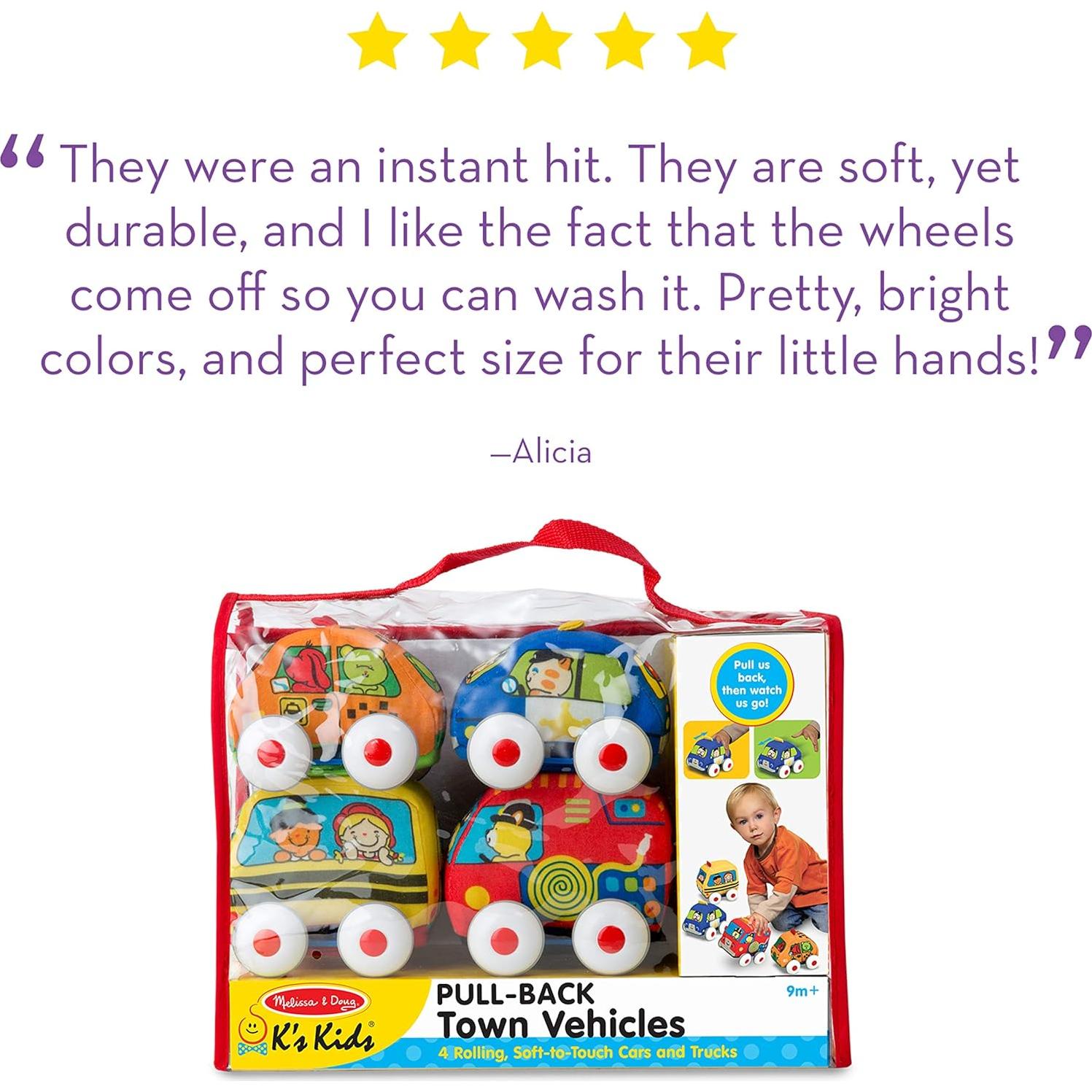 Vehículos Suaves Melissa & Doug - Set 4 Coches para Bebés