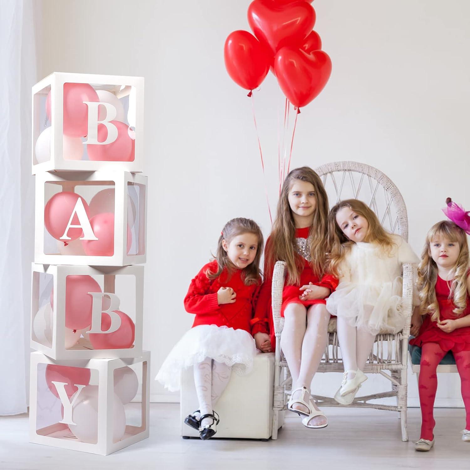 Cajas para Bebé Transparentes Voircoloria 4 Piezas Decorativas