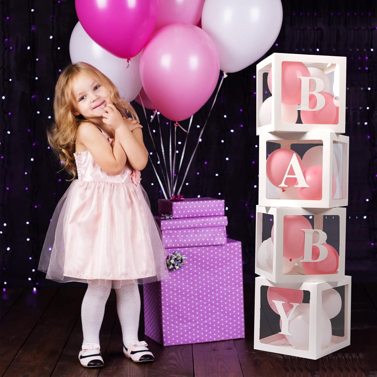 Cajas para Bebé Transparentes Voircoloria 4 Piezas Decorativas