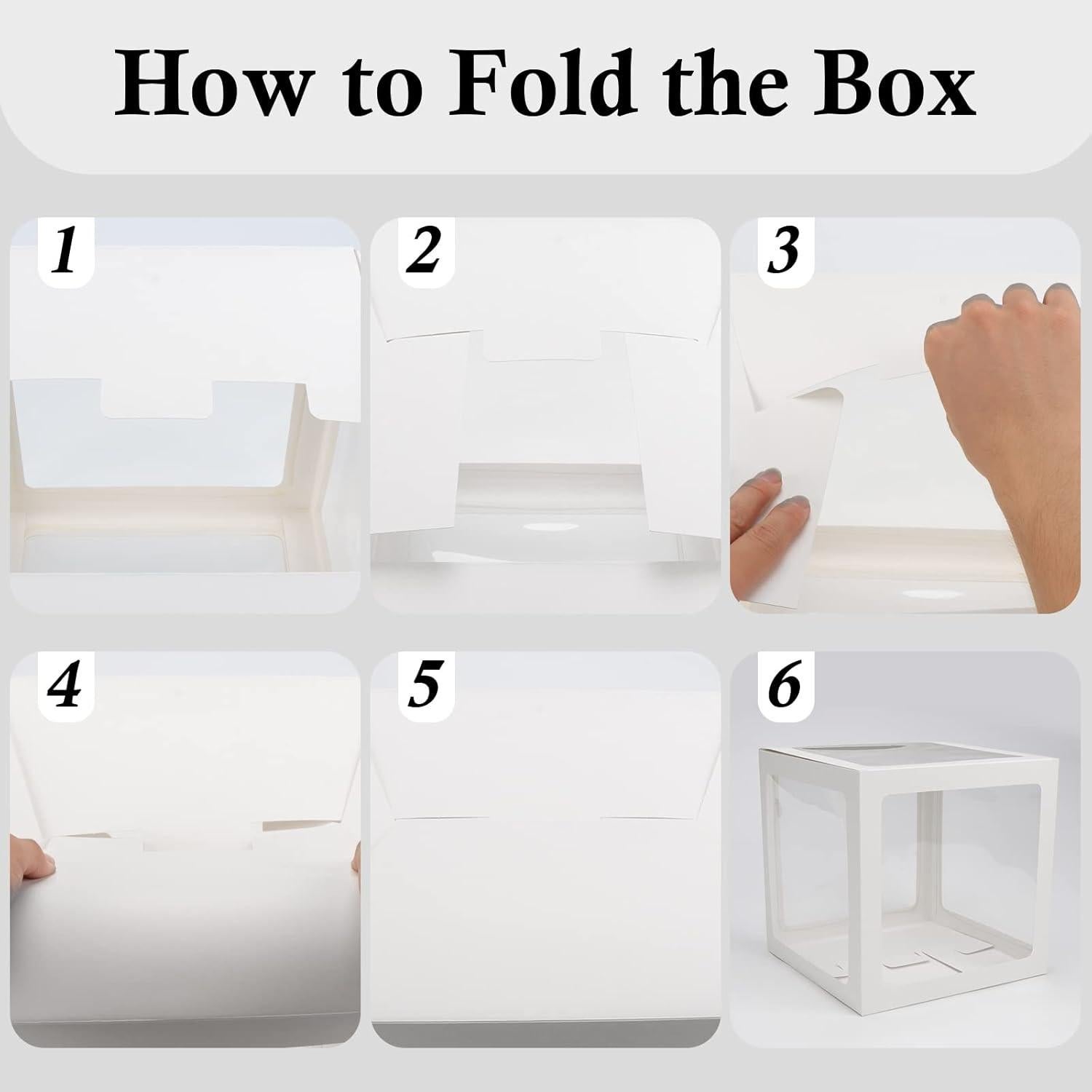 Cajas para Bebé Transparentes Voircoloria 4 Piezas Decorativas