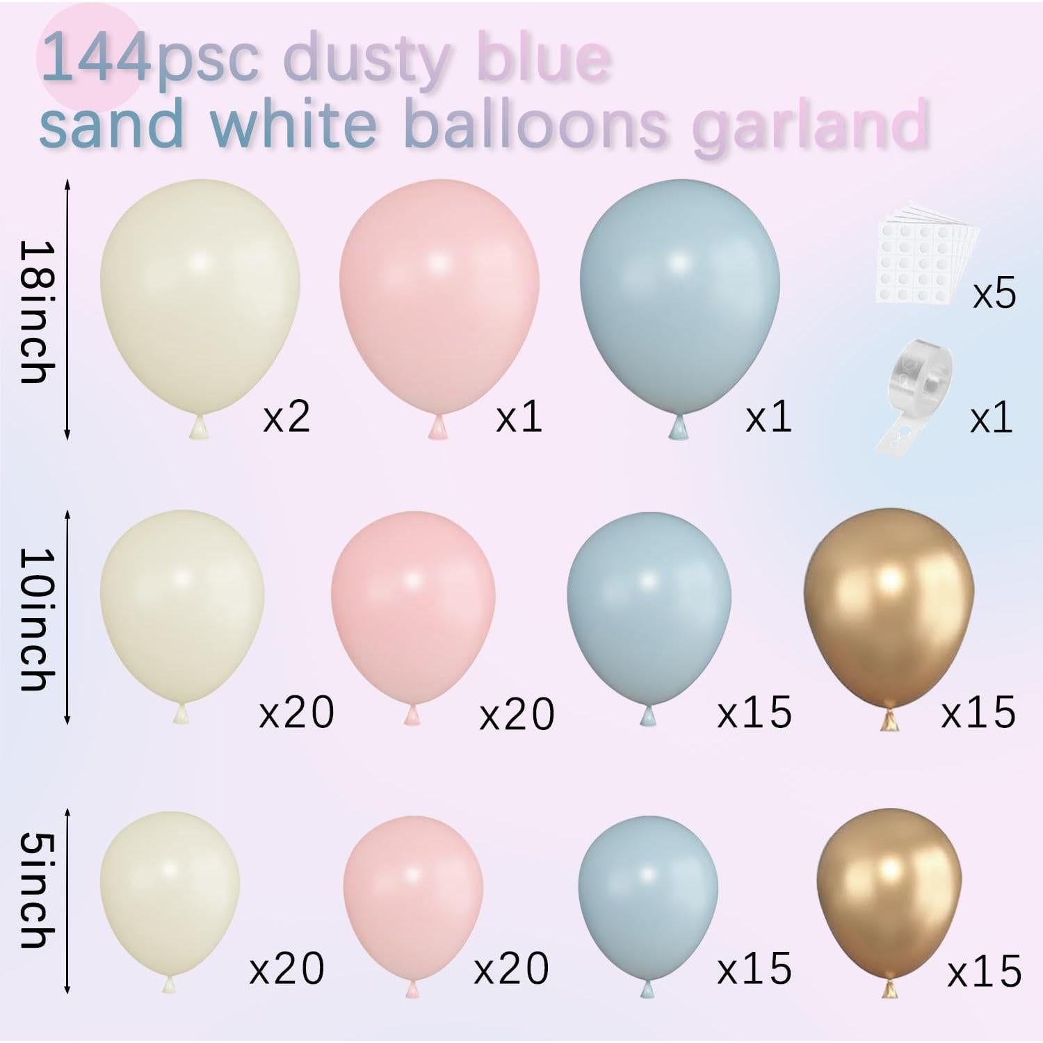 Kit Arco de Globos Revelación Género Blocesa 31 Piezas